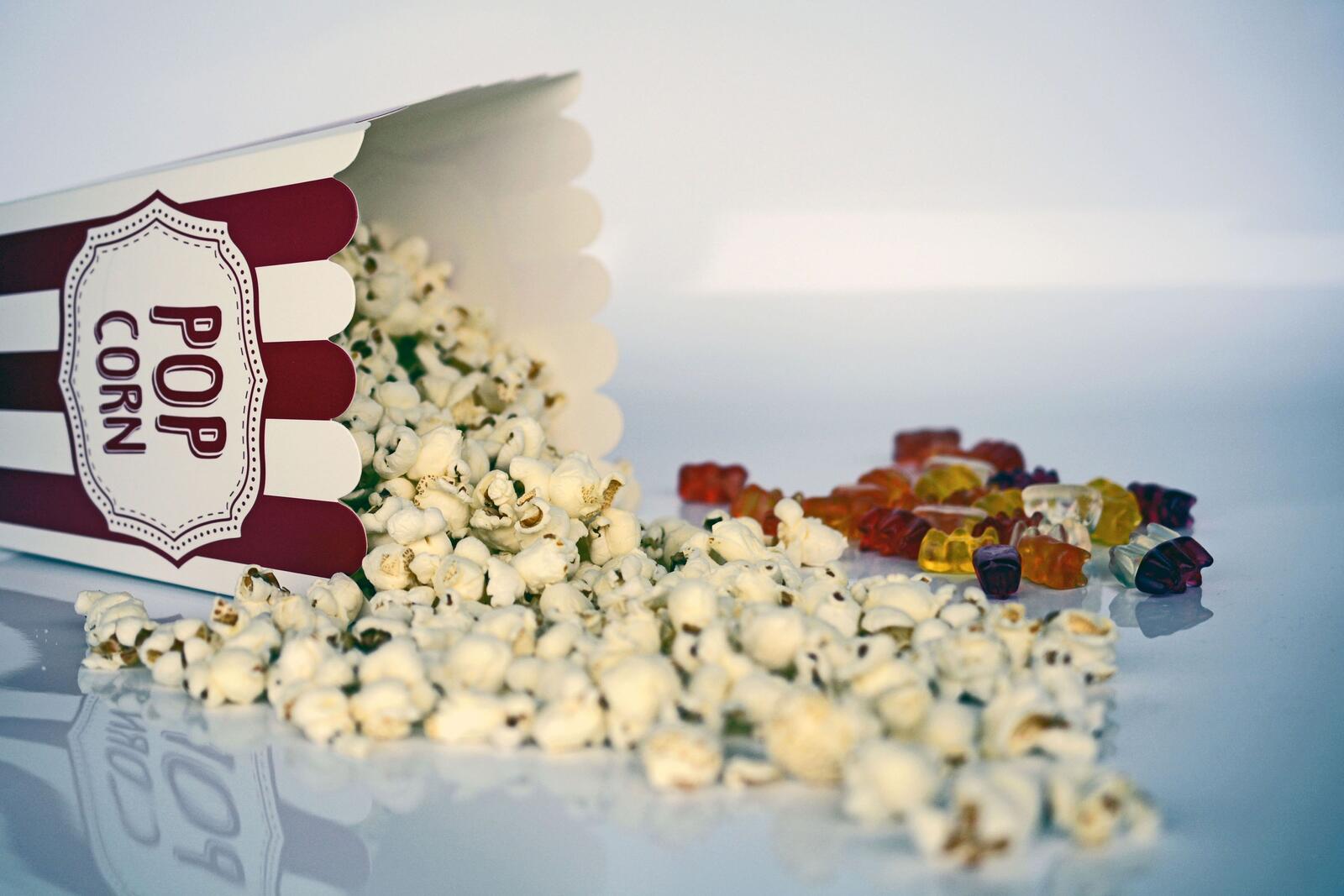 Wallpapers popcorn candy yummy on the desktop