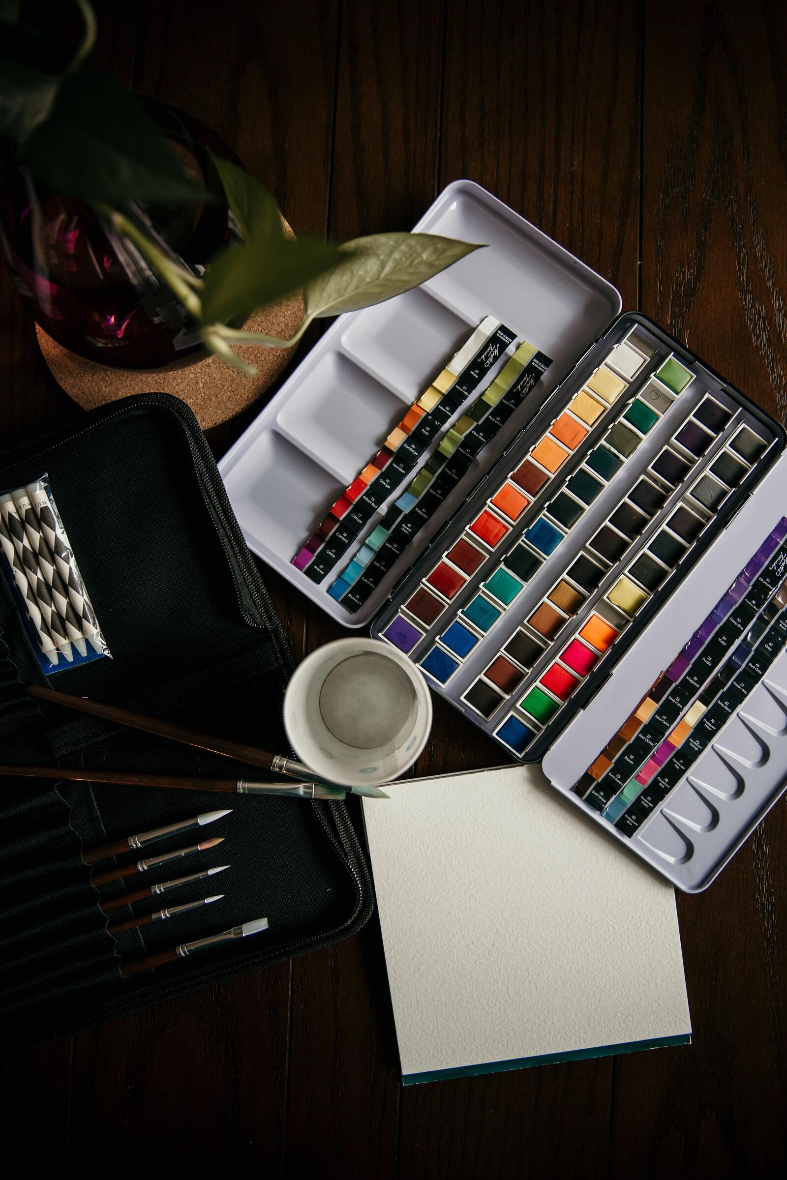Обои акварельные краски краски цветной на рабочий стол