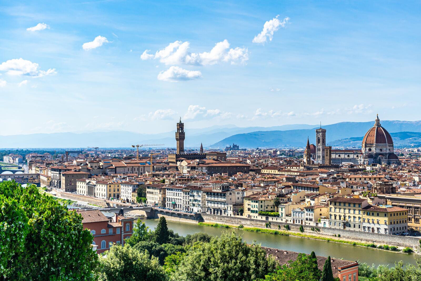 Обои города флоренция Италия на рабочий стол