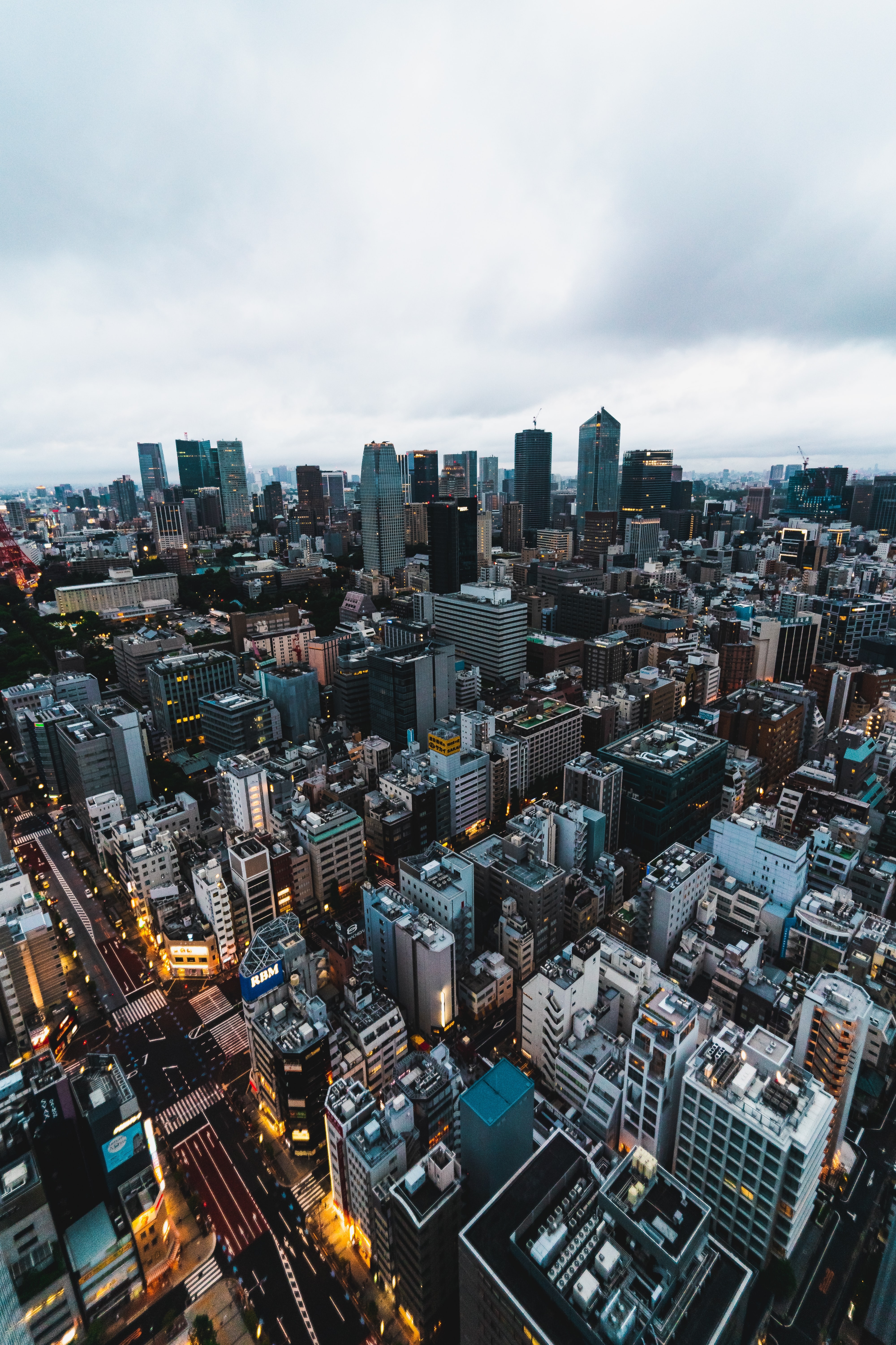 Фото бесплатно обои япония, небоскребы, городской пейзаж