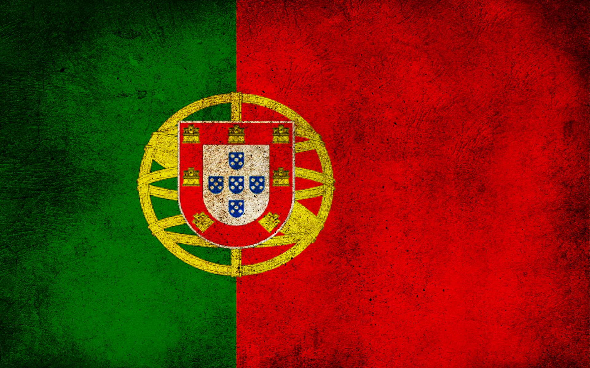 桌面上的壁纸葡萄牙 国旗 车道