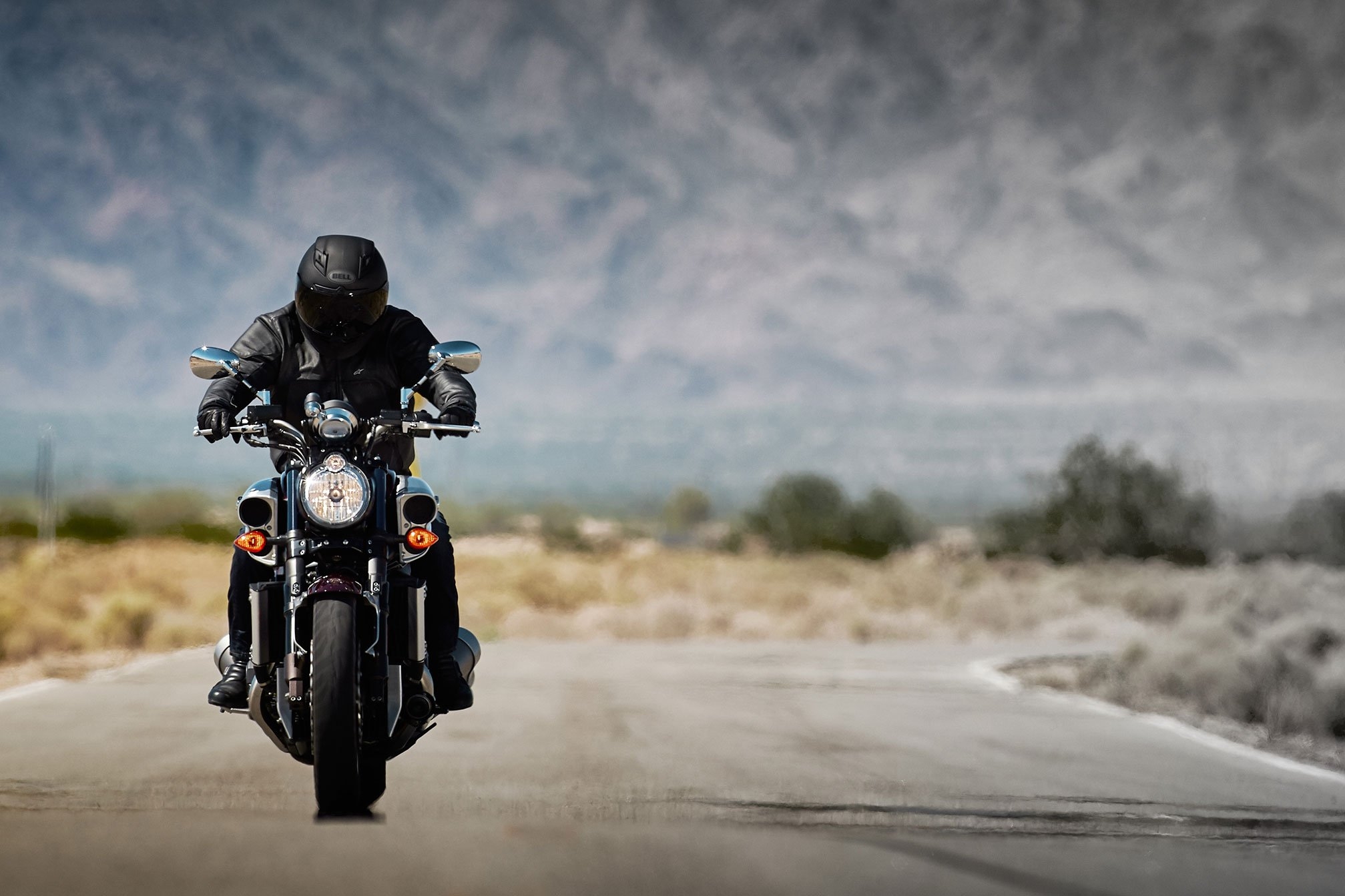 Фото бесплатно мотоцикл, передний план, обои yamaha vmax 2015