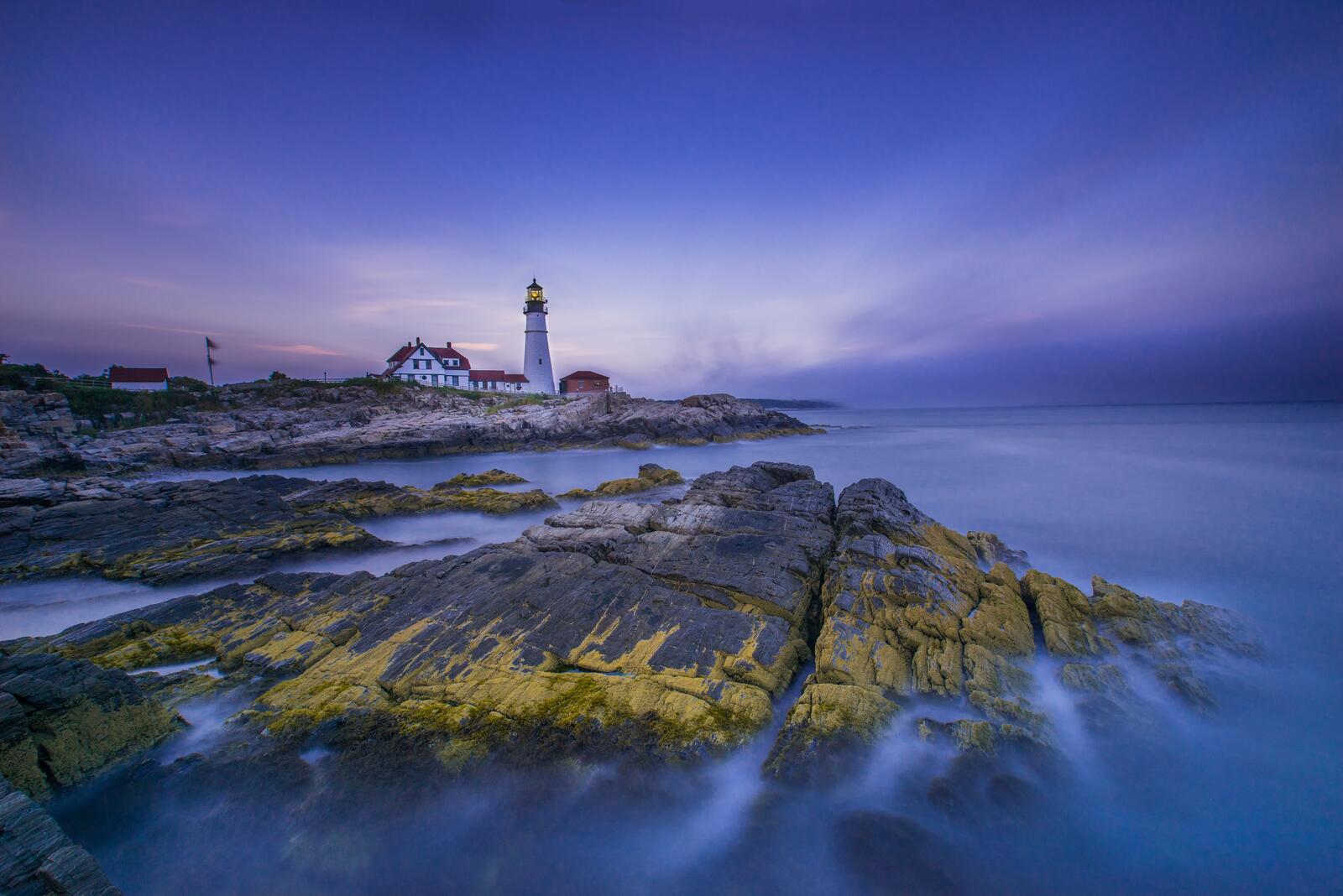 Wallpapers Cape Elizabeth Lighthouse the lighthouse of Cape ElizabethMaine USA on the desktop
