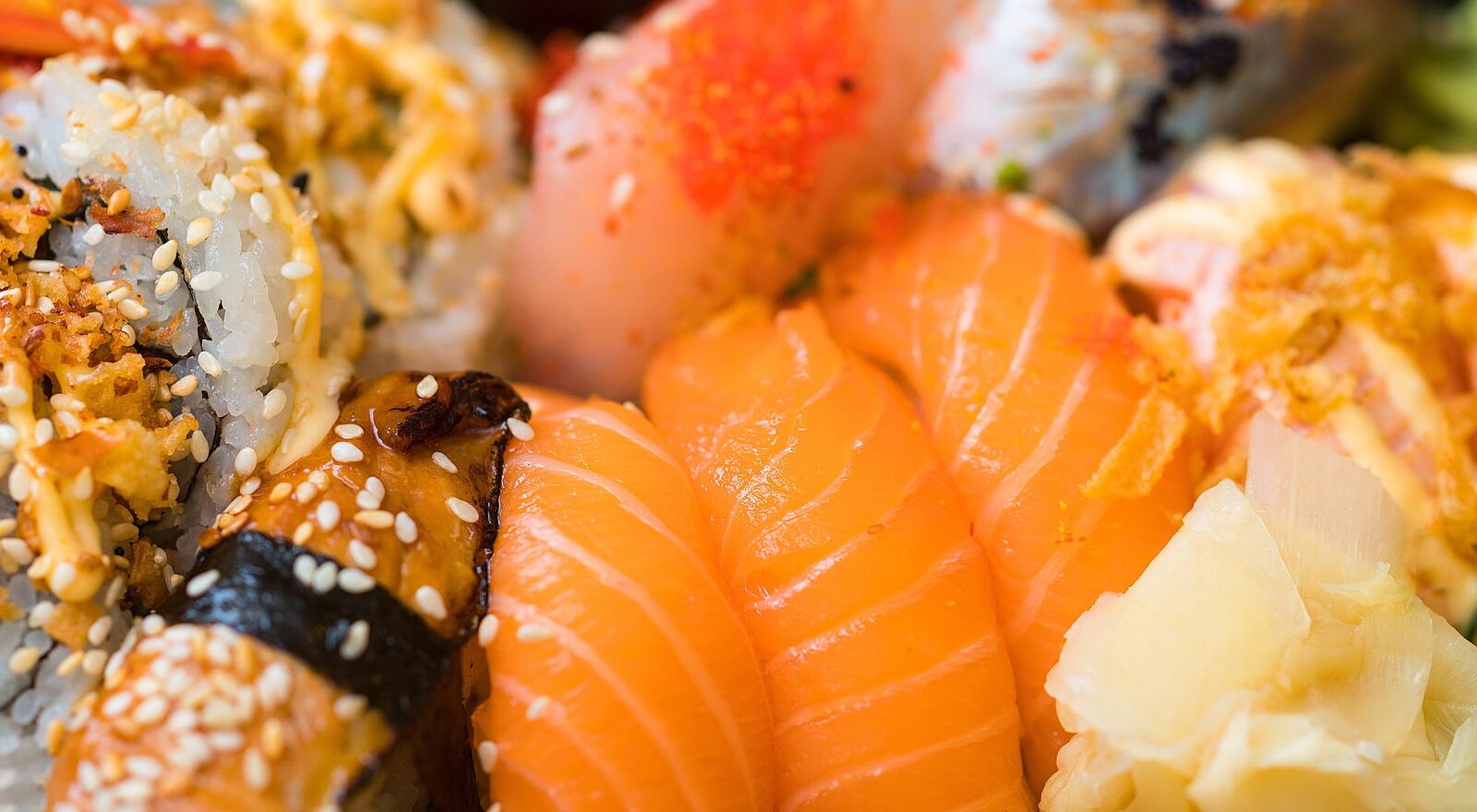 Wallpapers sushi asian food rice on the desktop