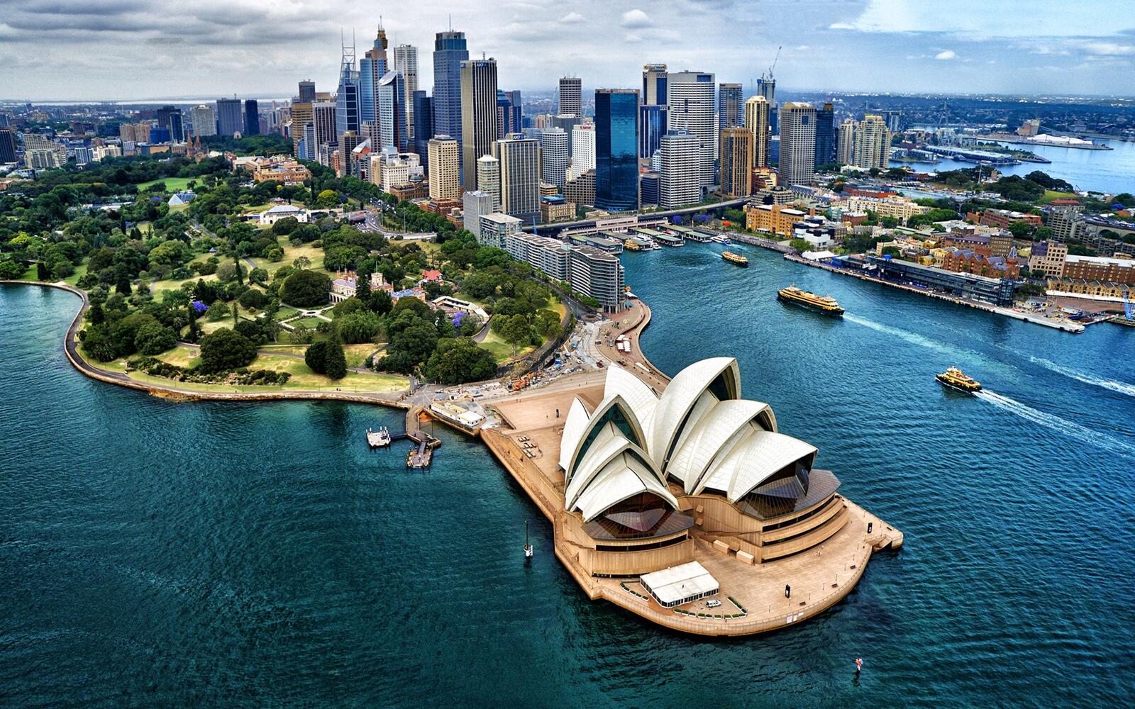 桌面上的壁纸澳大利亚 建筑物 鸟瞰图