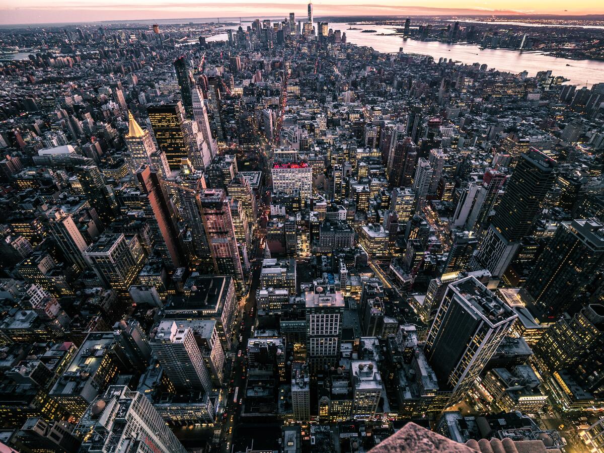 New York from heights