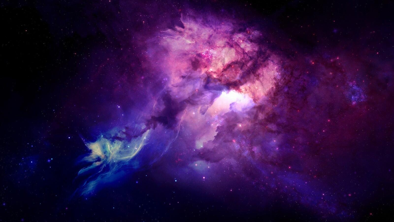 Обои межзвёздное облако звезды туманность на рабочий стол