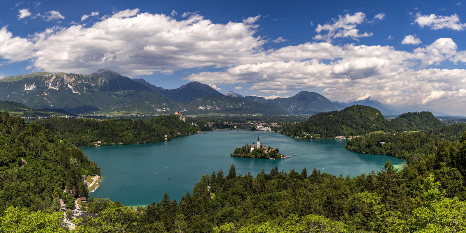 Wallpapers Lake Bled landscapes island on the desktop