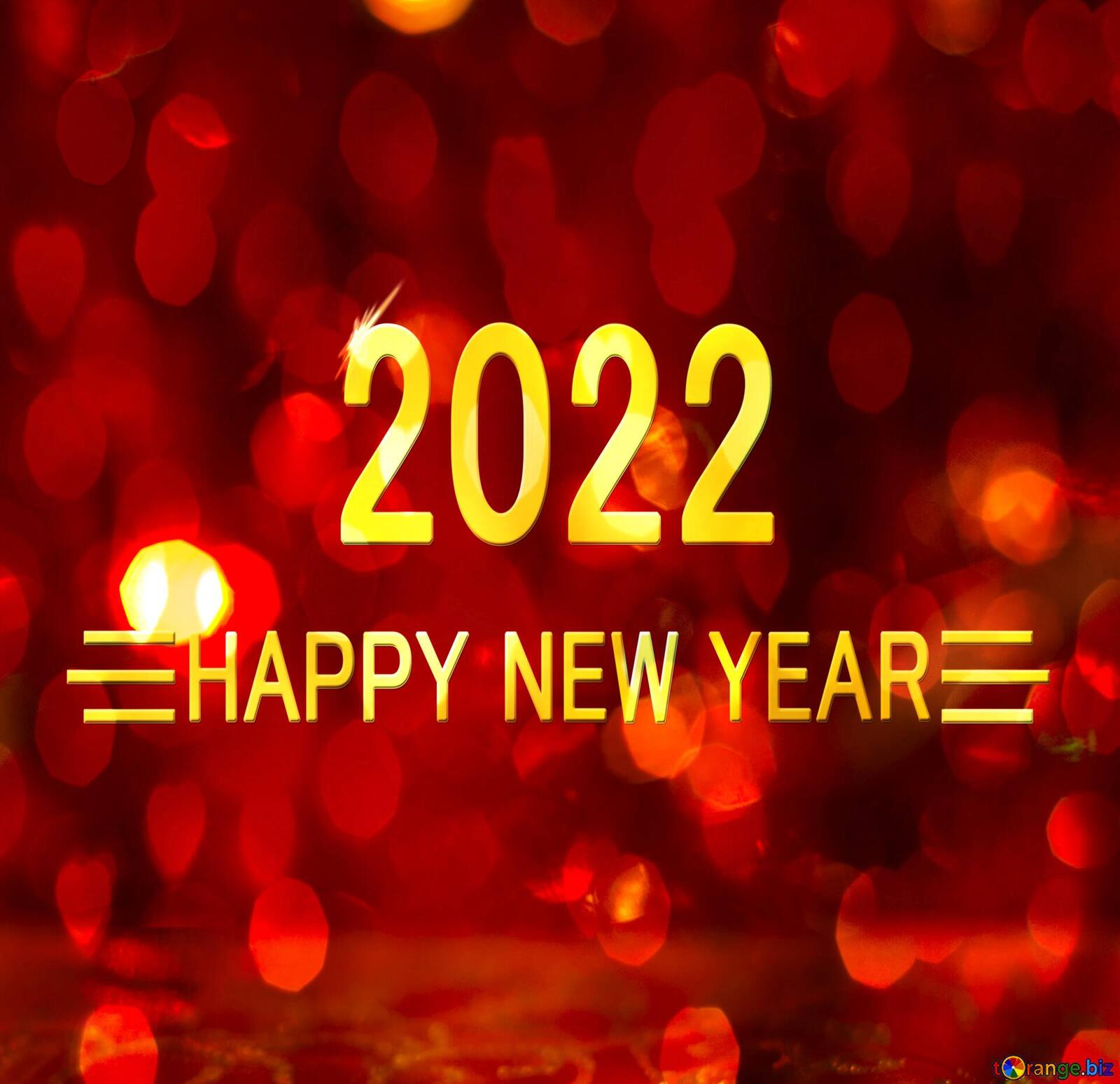 Обои 2022 год красный фон с 2022 годом на рабочий стол
