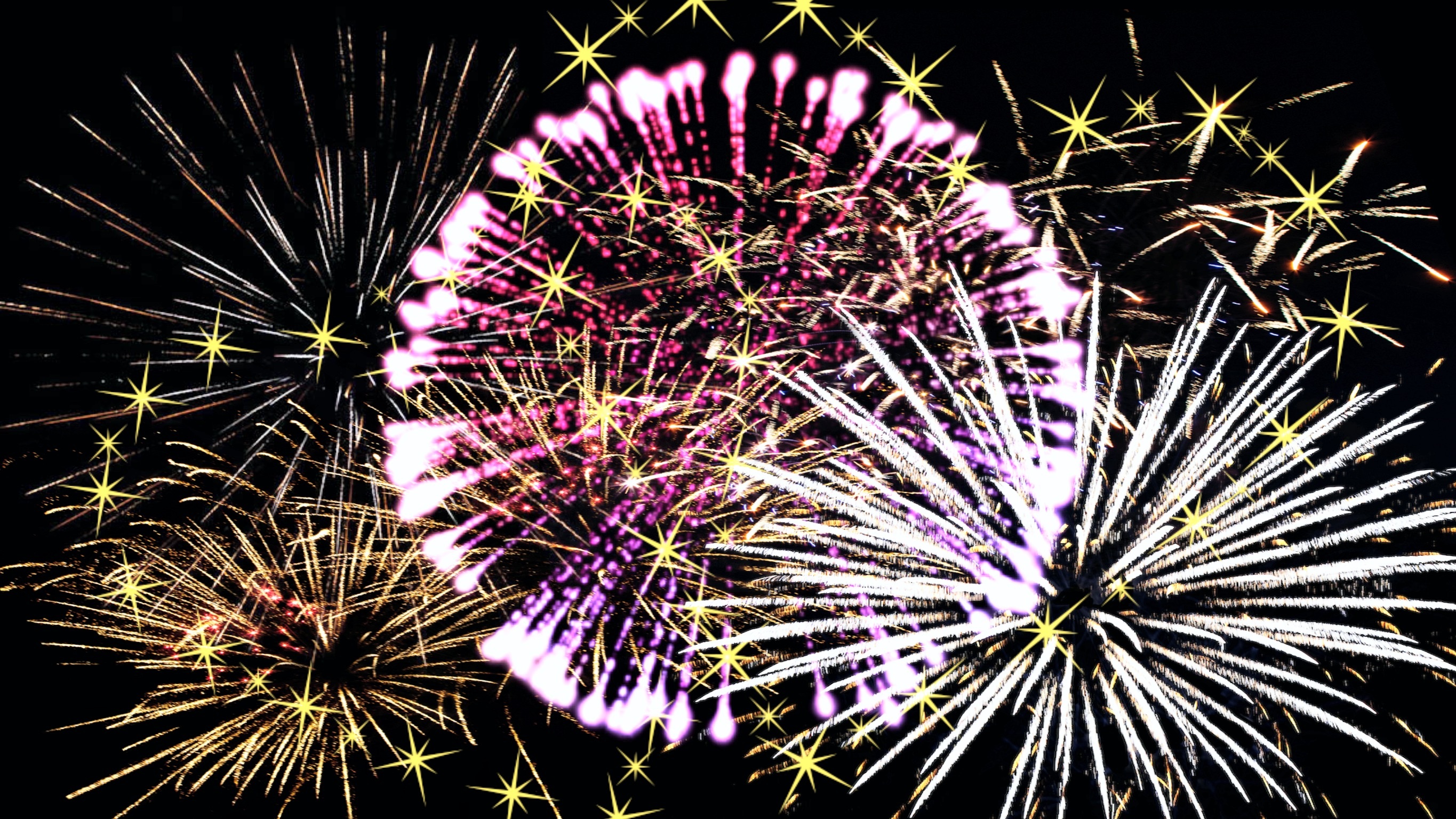 Wallpapers celebrate fireworks pyrotechnics on the desktop