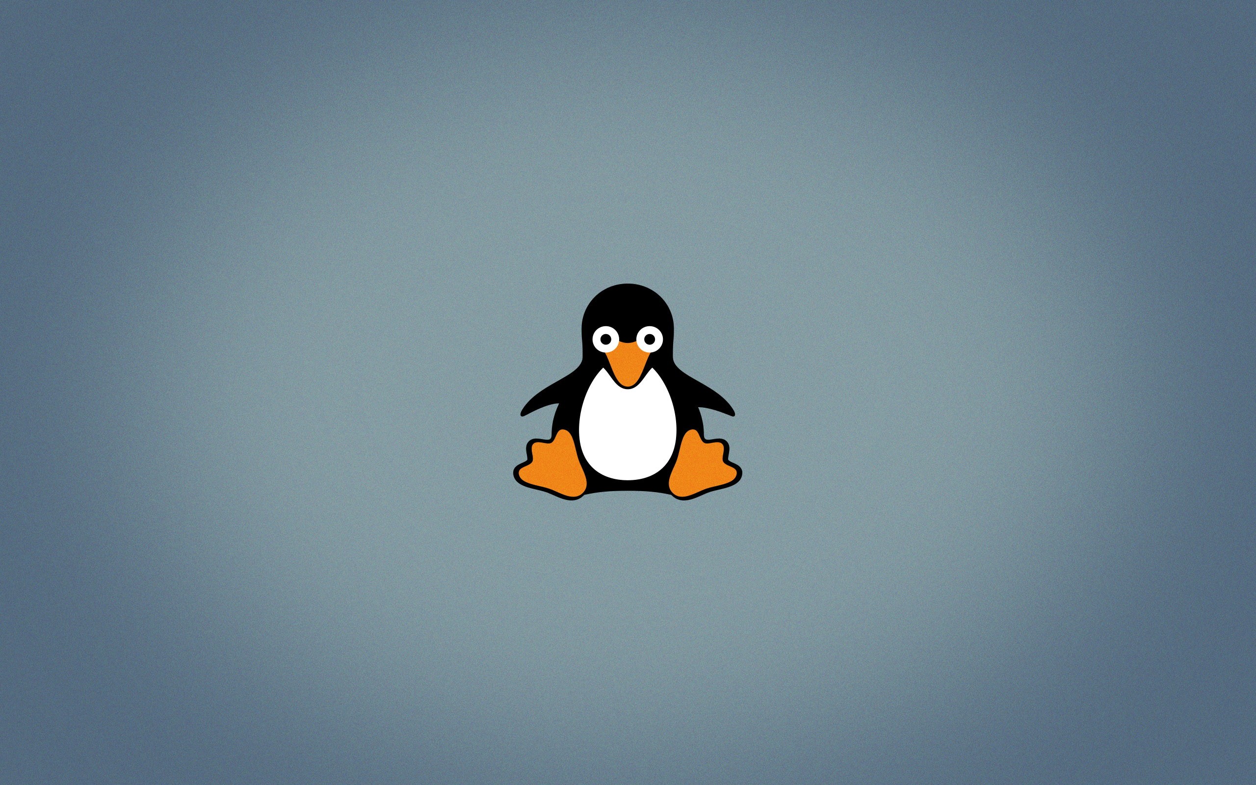 Wallpapers Linux logo penguins on the desktop