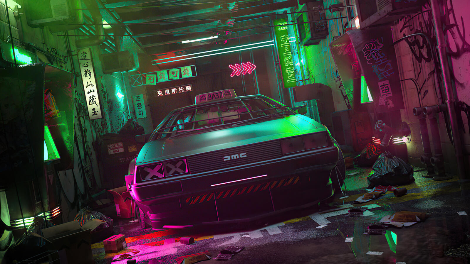 Wallpapers science fiction cyberpunk cars on the desktop