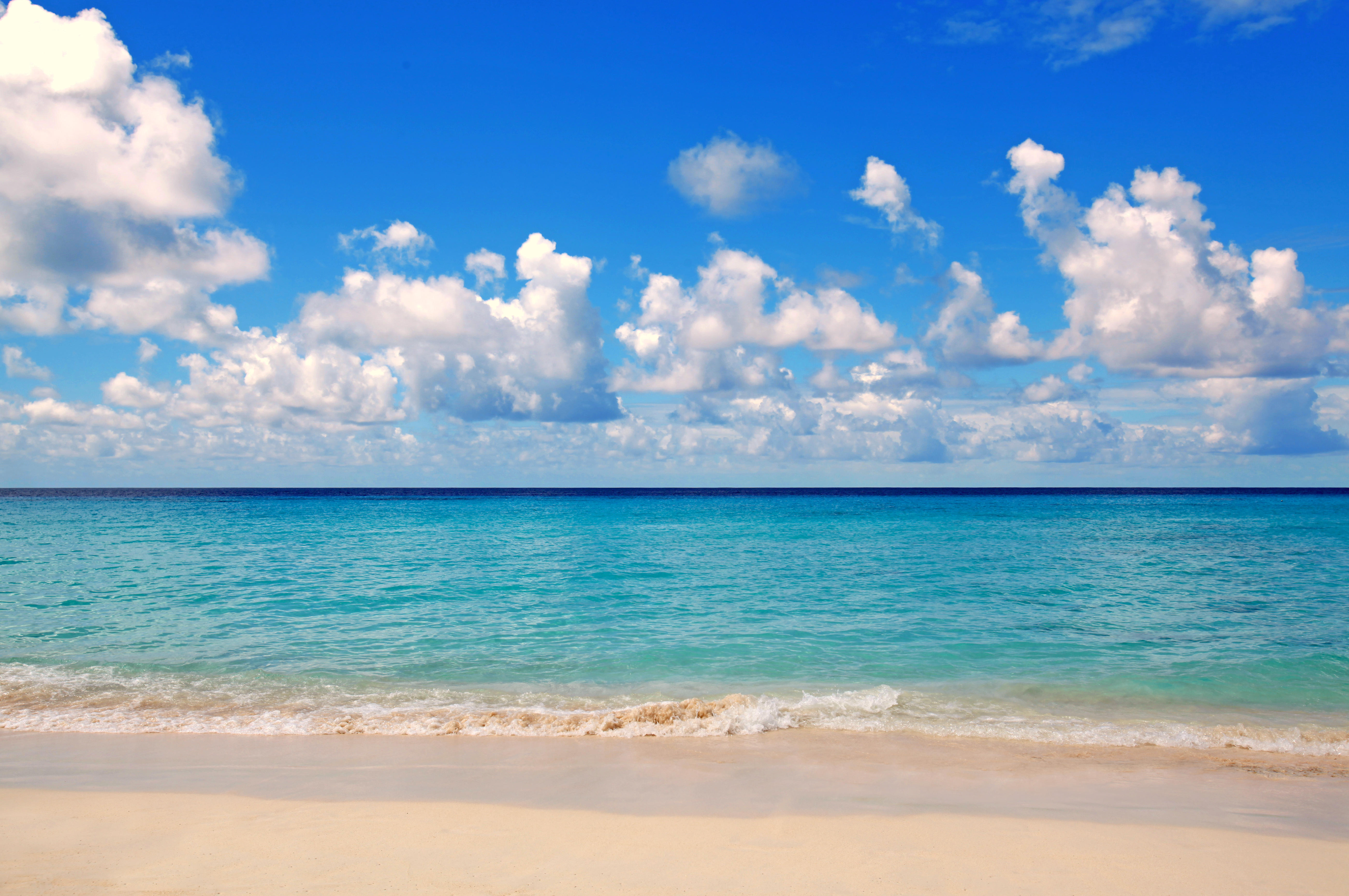 Фото бесплатно вид с берега, голубая вода, пейзаж