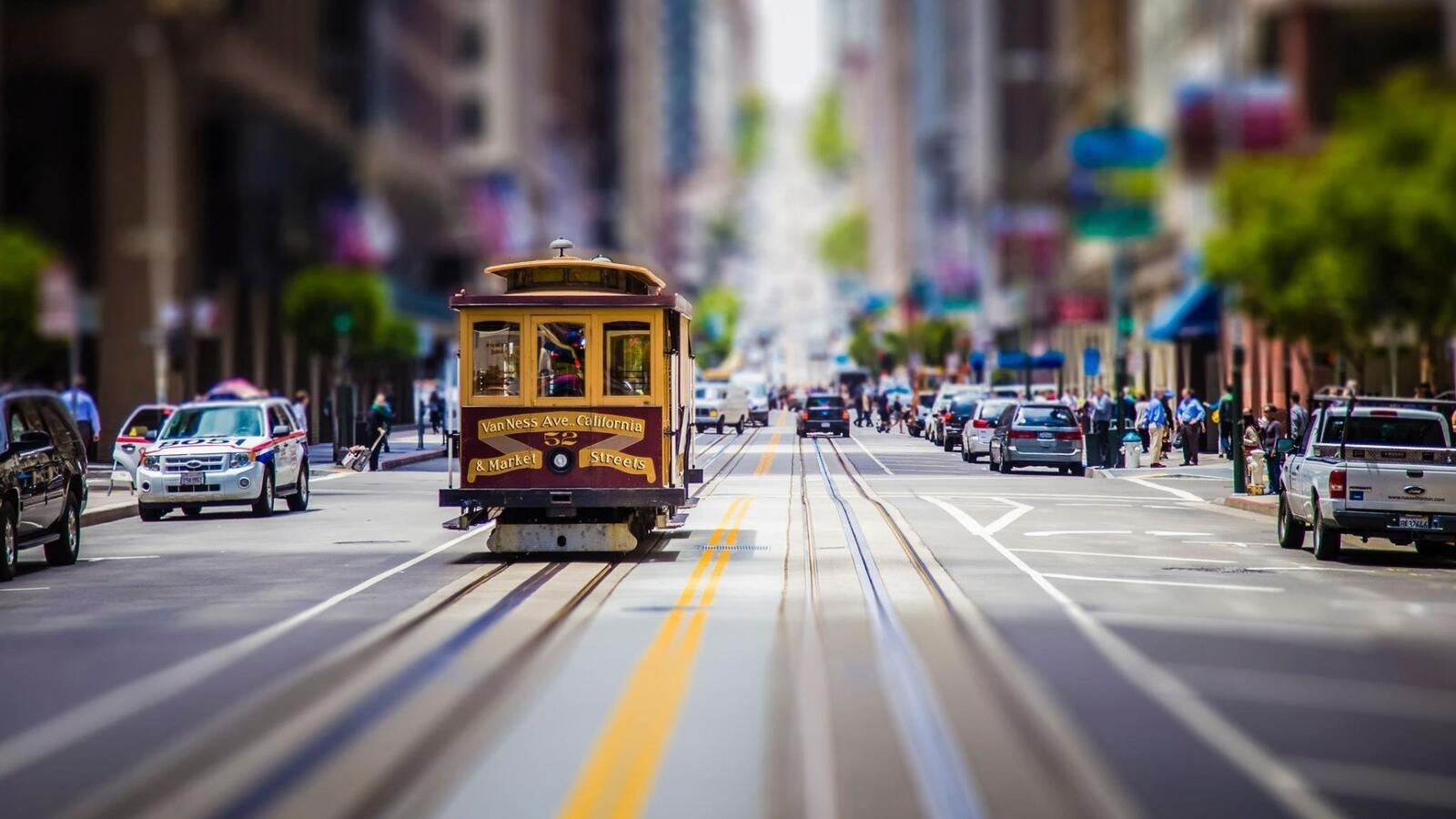 Обои Сан-Франциско городской улица на рабочий стол