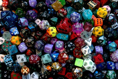 Dice for various games