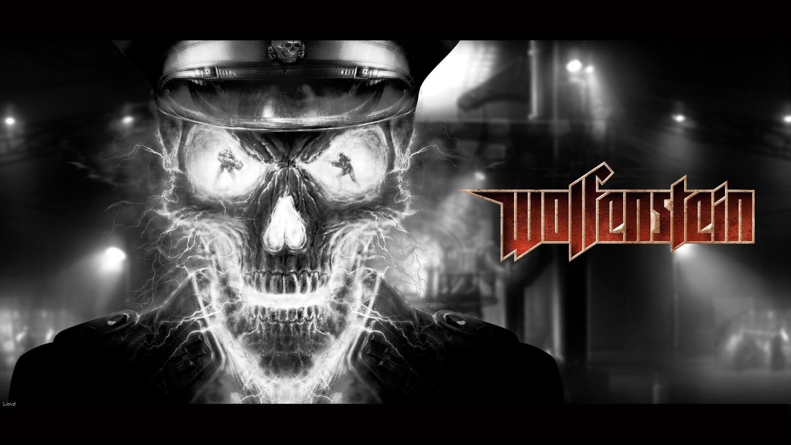 Wallpapers black and white wolfenstein video games on the desktop