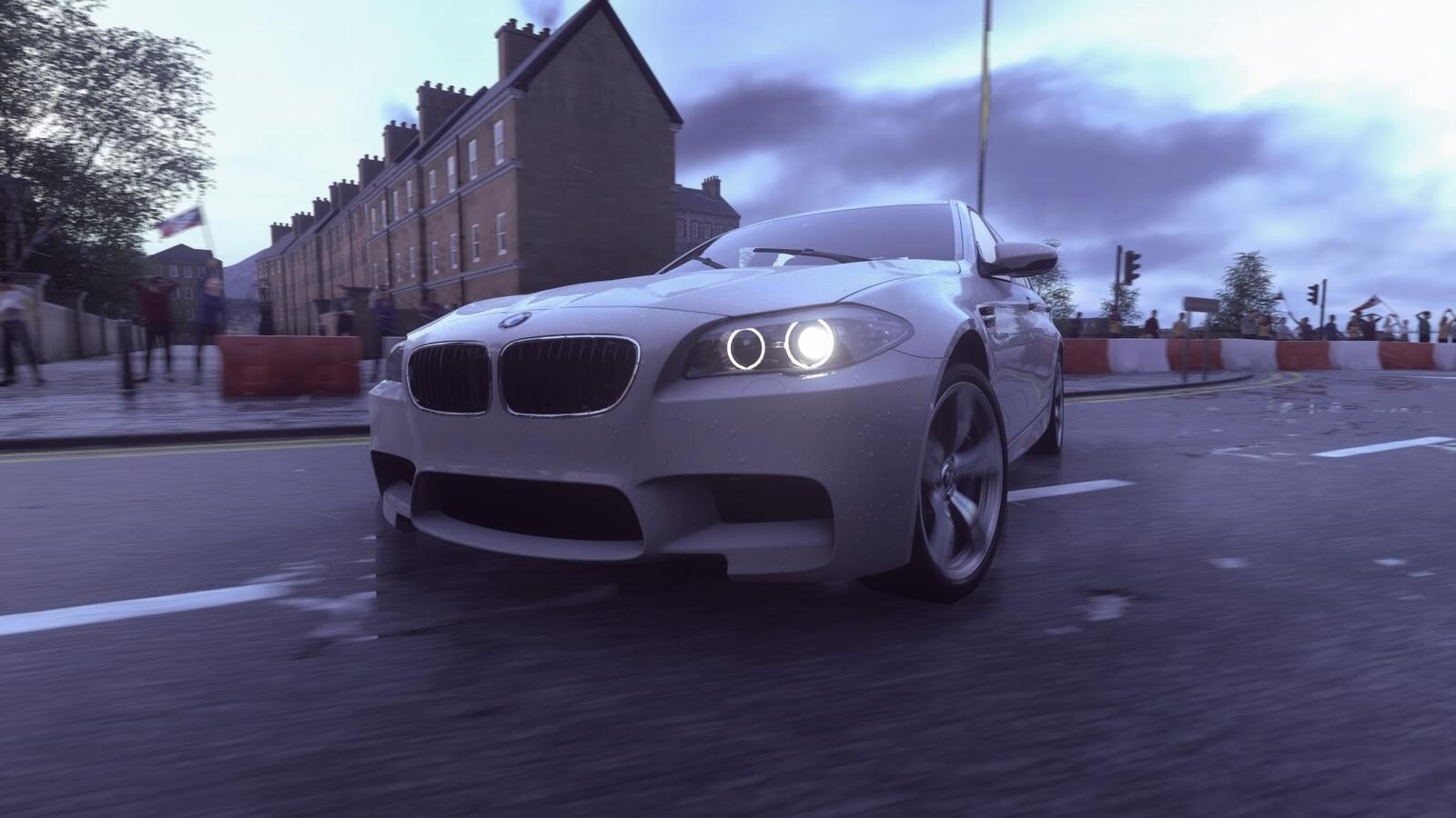 Wallpapers driveclub BMW M5 white on the desktop