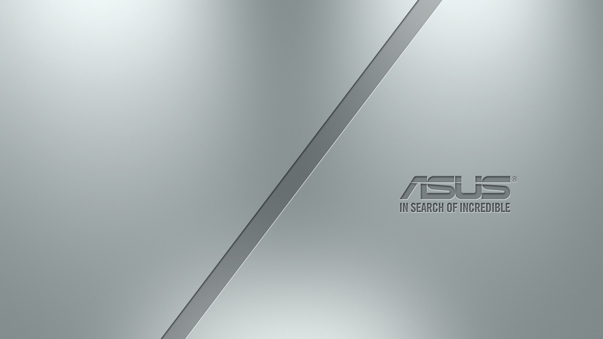 Wallpapers asus silver logo on the desktop