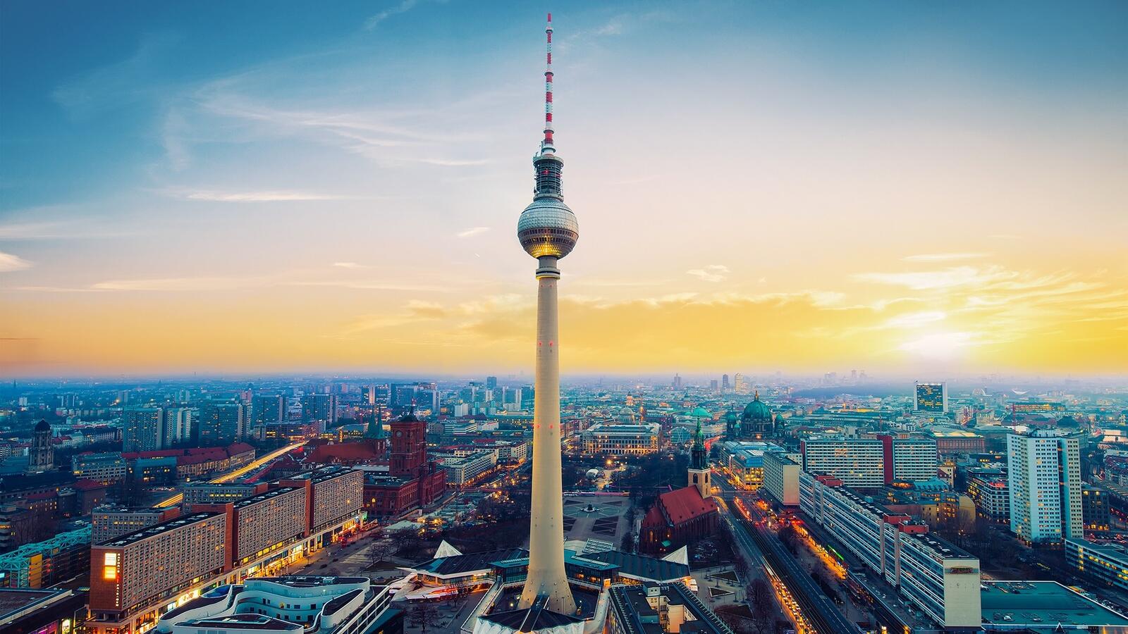 Обои Берлин здания башня на рабочий стол
