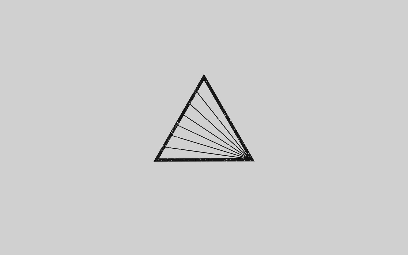 桌面上的壁纸极简主义 模具 三角形