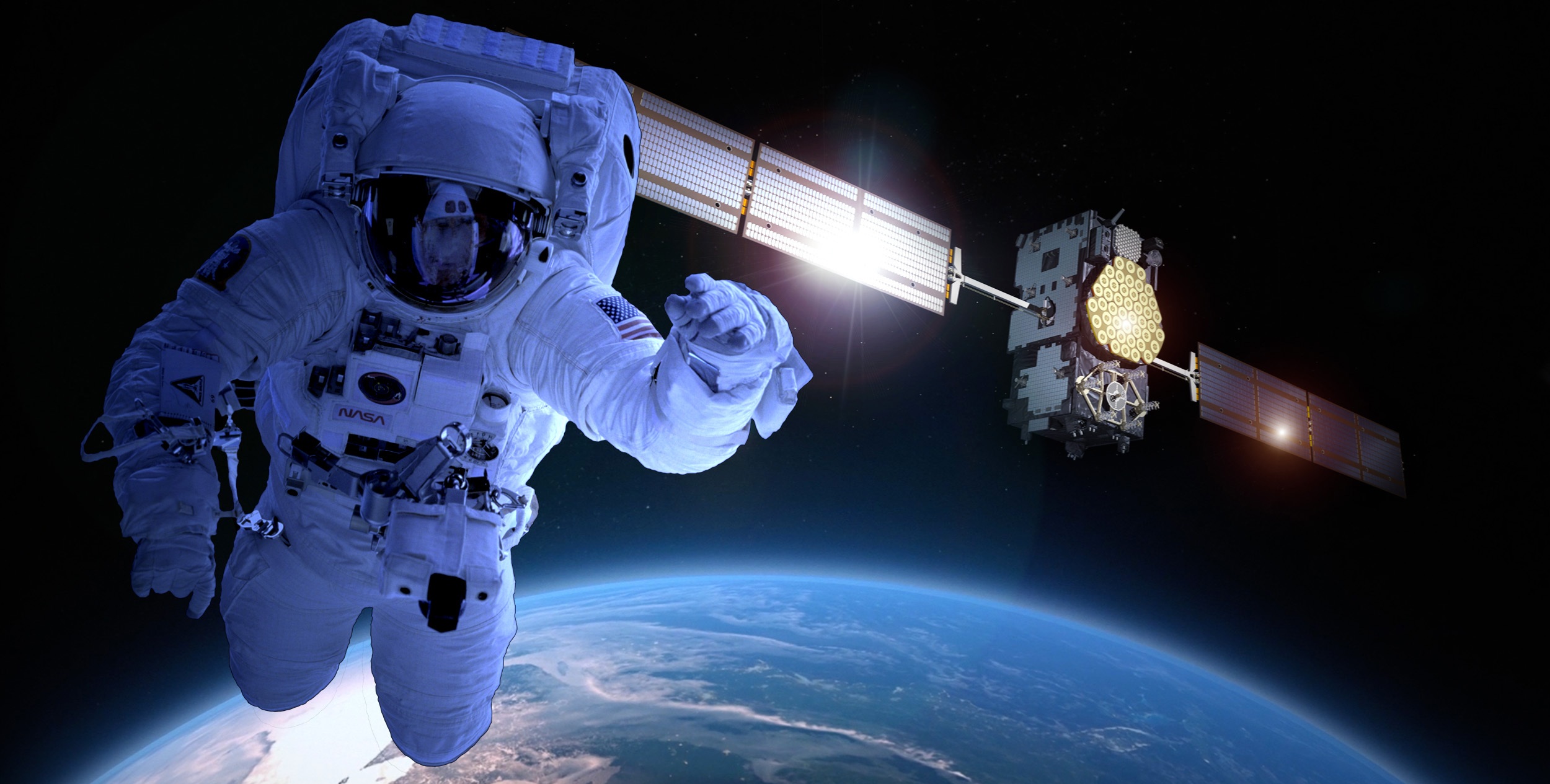 Wallpapers space astronaut outer space on the desktop
