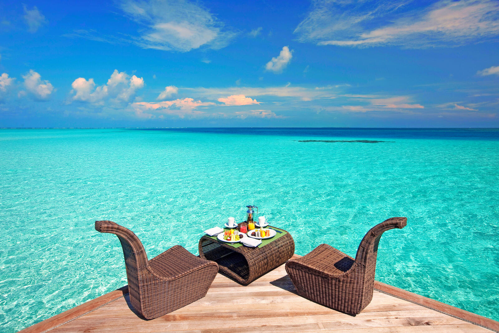Обои Мальдивы море отдых на рабочий стол