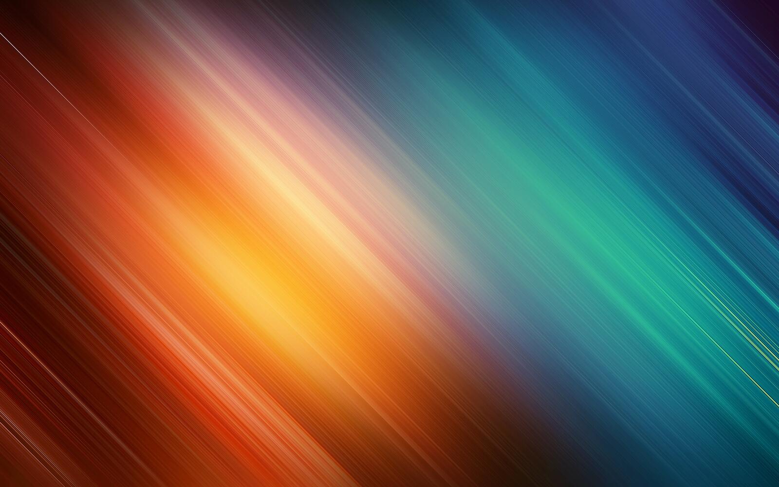 桌面上的壁纸抽象的 线条 彩虹