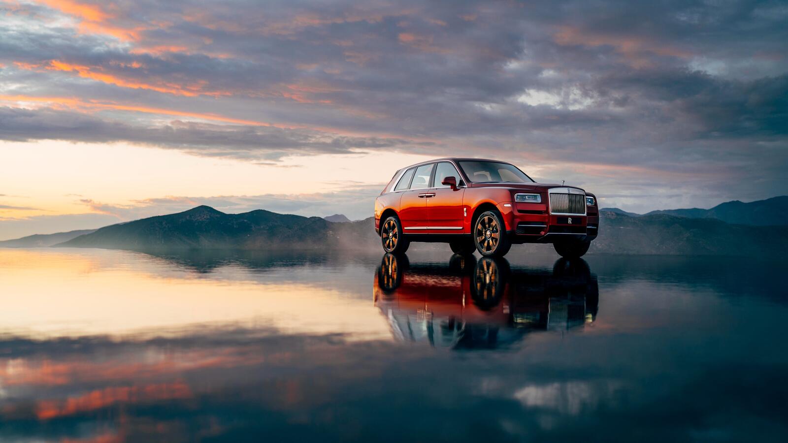 Wallpapers luxury suv cars red reflection on the desktop