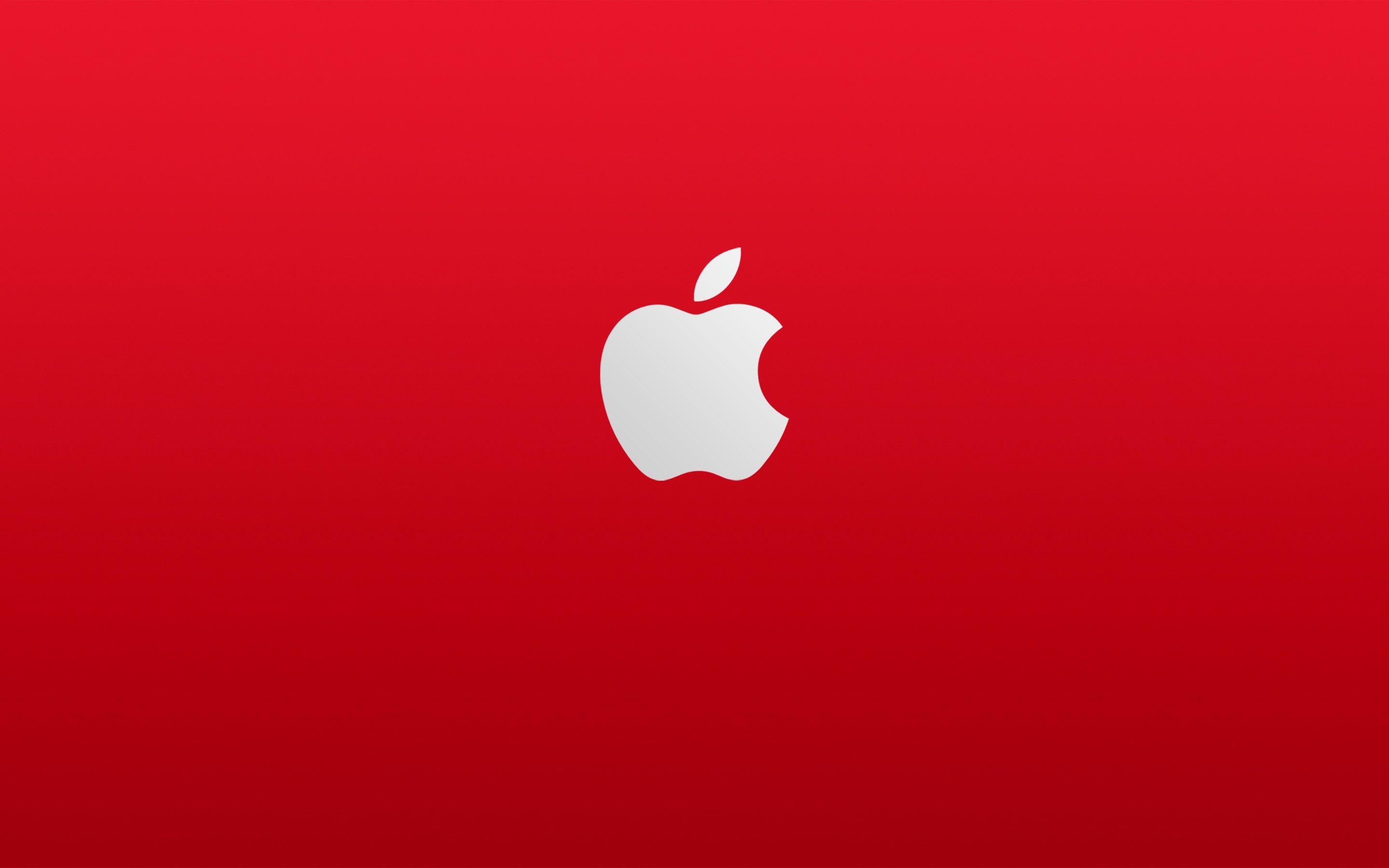 Логотип apple на красном фоне