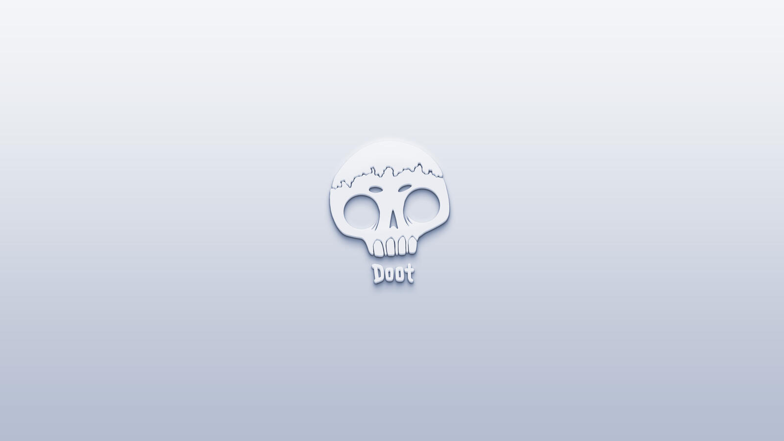 Обои череп Doot логотип на рабочий стол