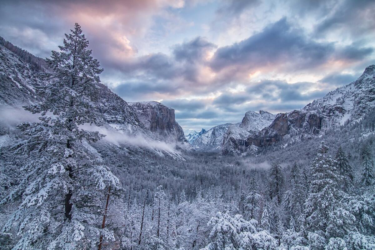 Фото картинки горы, зима
