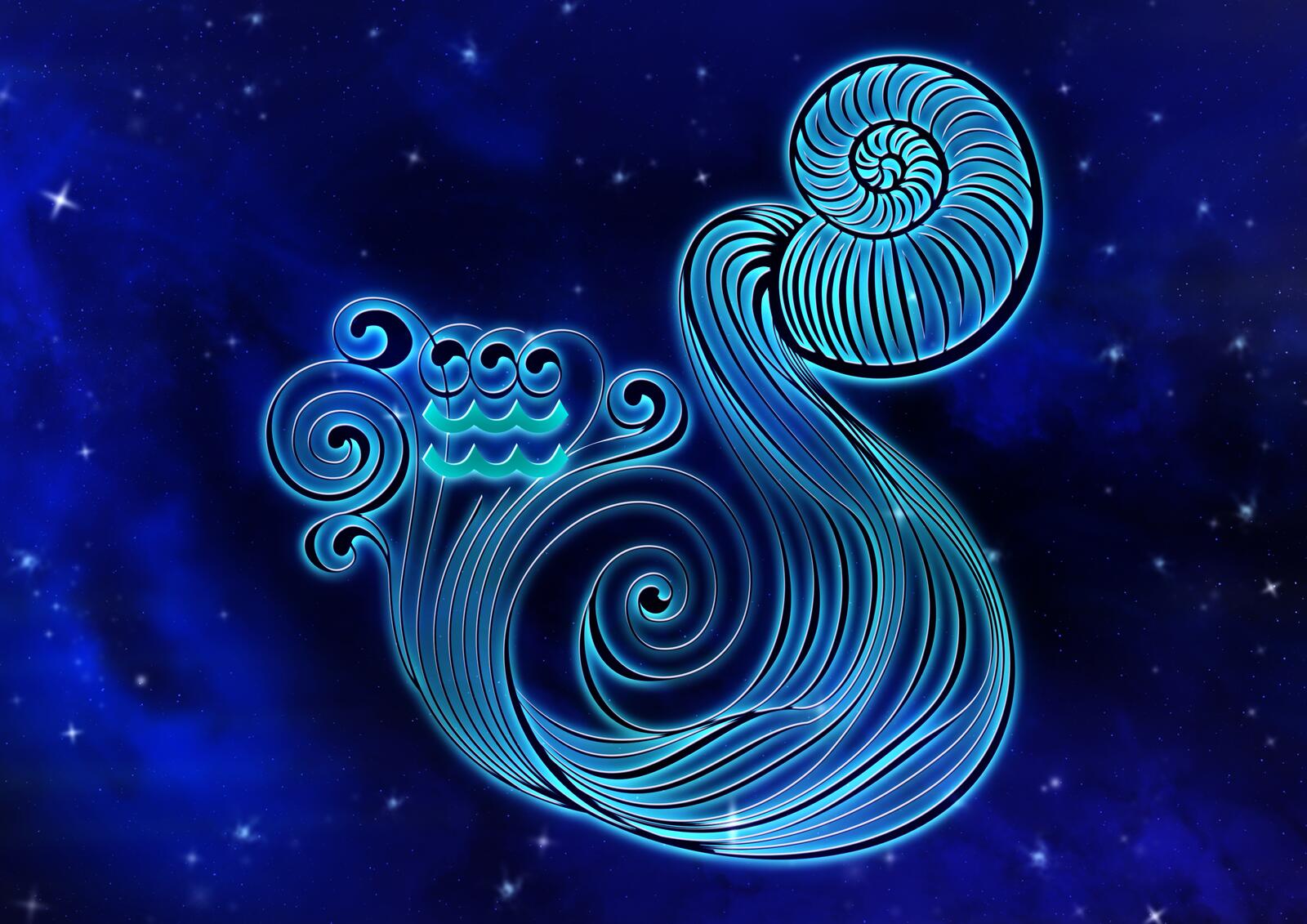 Wallpapers Aquarius zodiac sign horoscope on the desktop