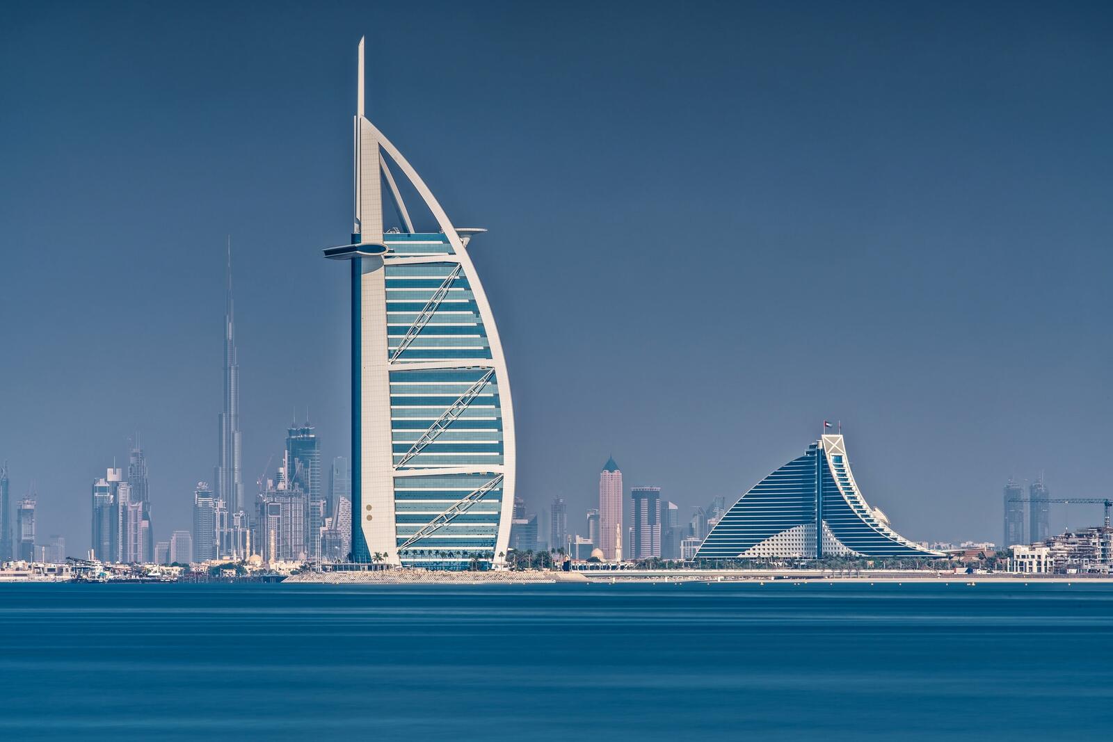Обои Дубай горизонт небоскребы на рабочий стол