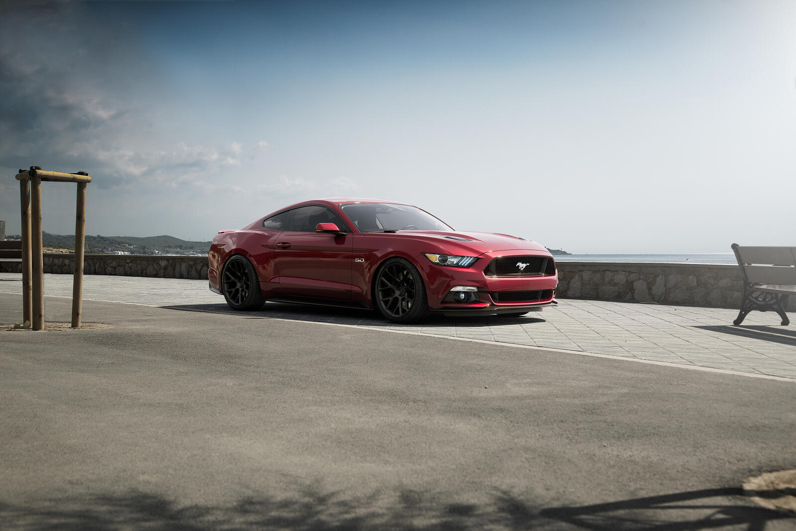Wallpapers Ford Mustang Mustang red car on the desktop