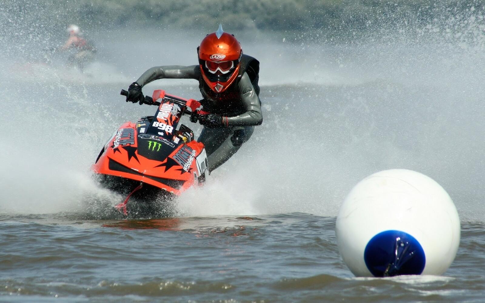 Wallpapers sport water motorcycle on the desktop
