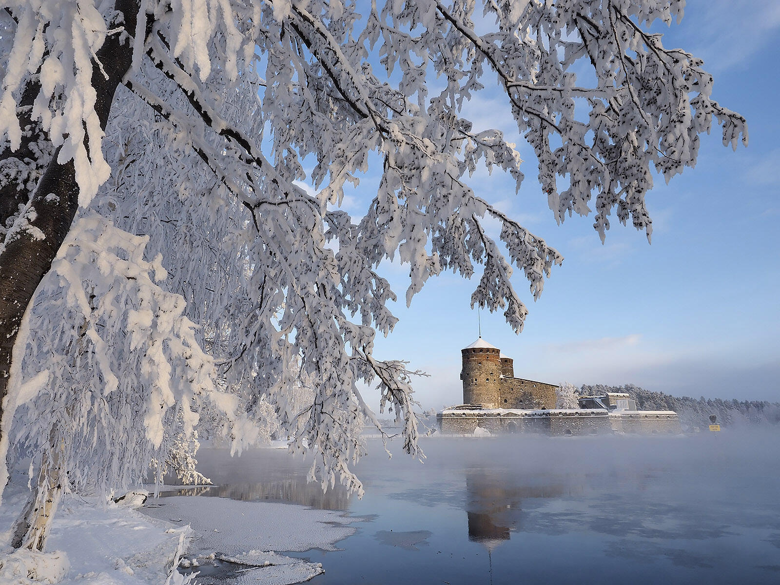 Обои St Olafs Castle Savonlinna Finland на рабочий стол