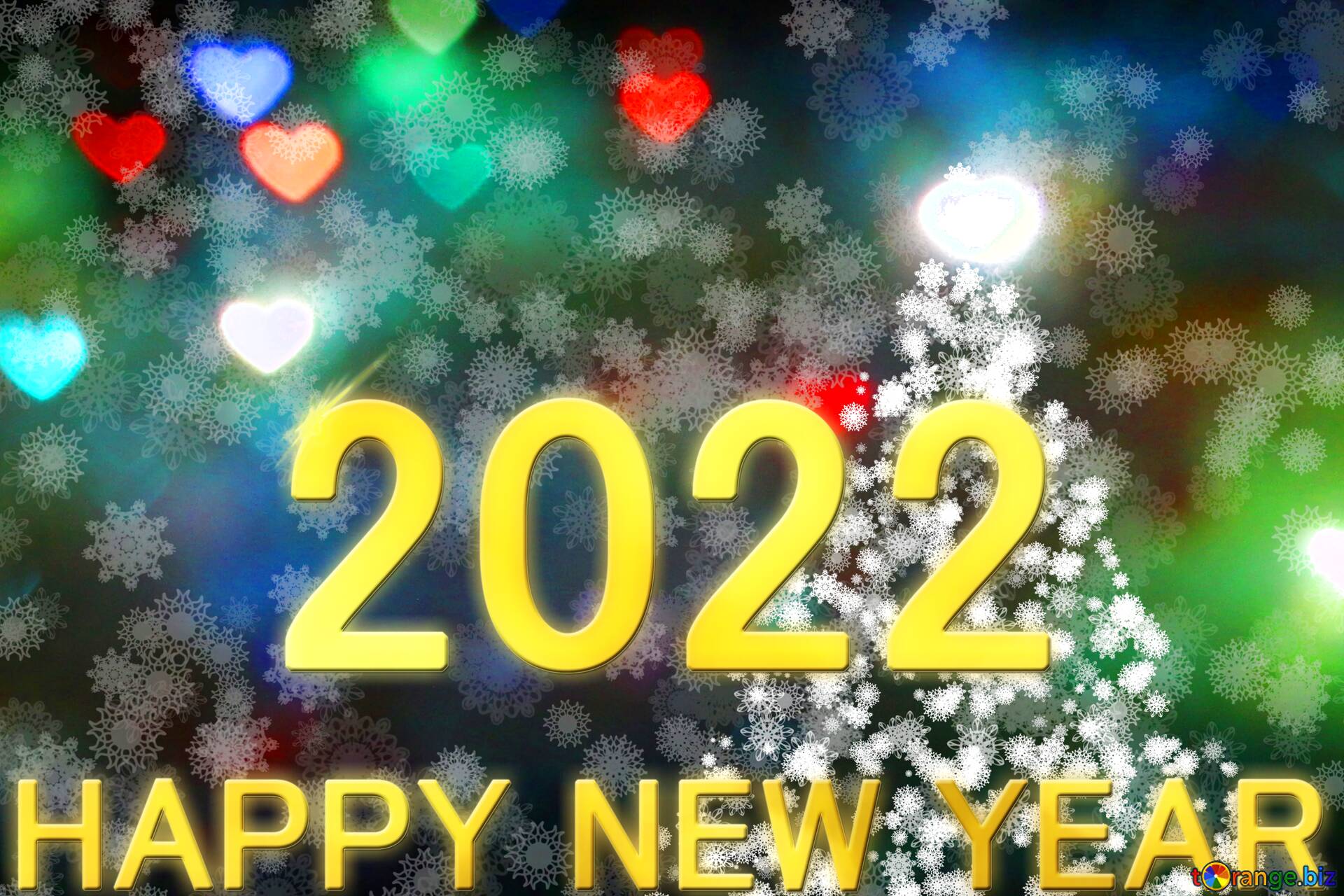 Wallpapers 2022 with 2022 happy new year 2022 on the desktop