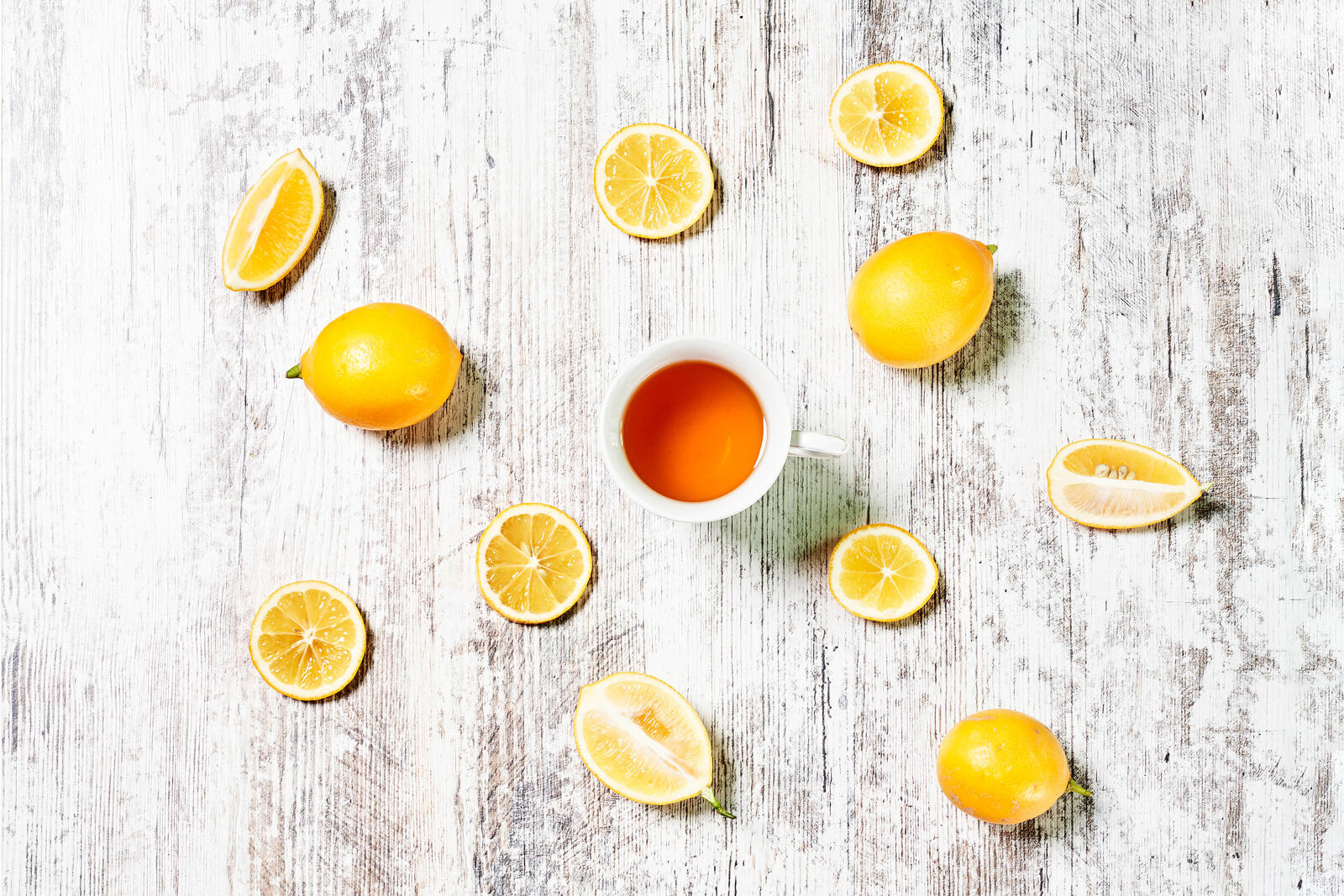 Wallpapers food tea lemons on the desktop