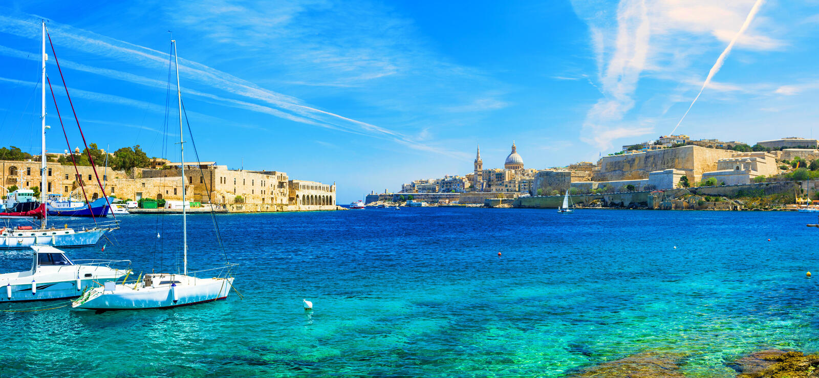 Wallpapers Malta Valletta the sea on the desktop