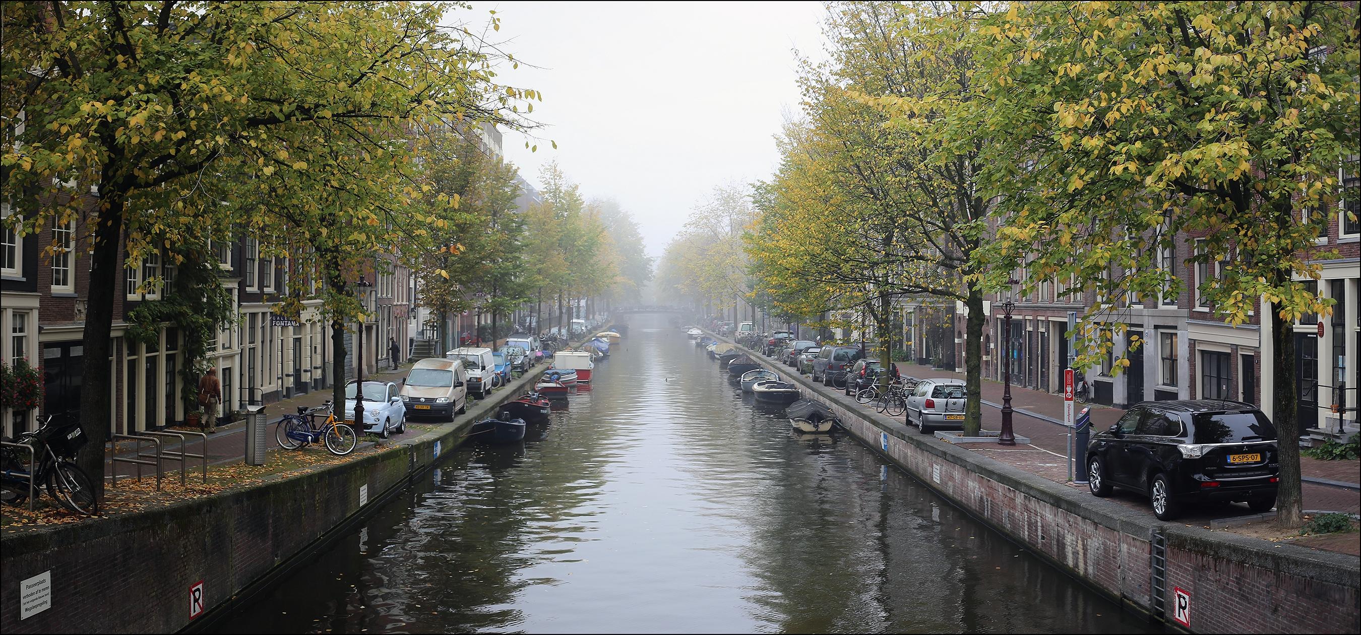 Обои канал Амстердам улица на рабочий стол