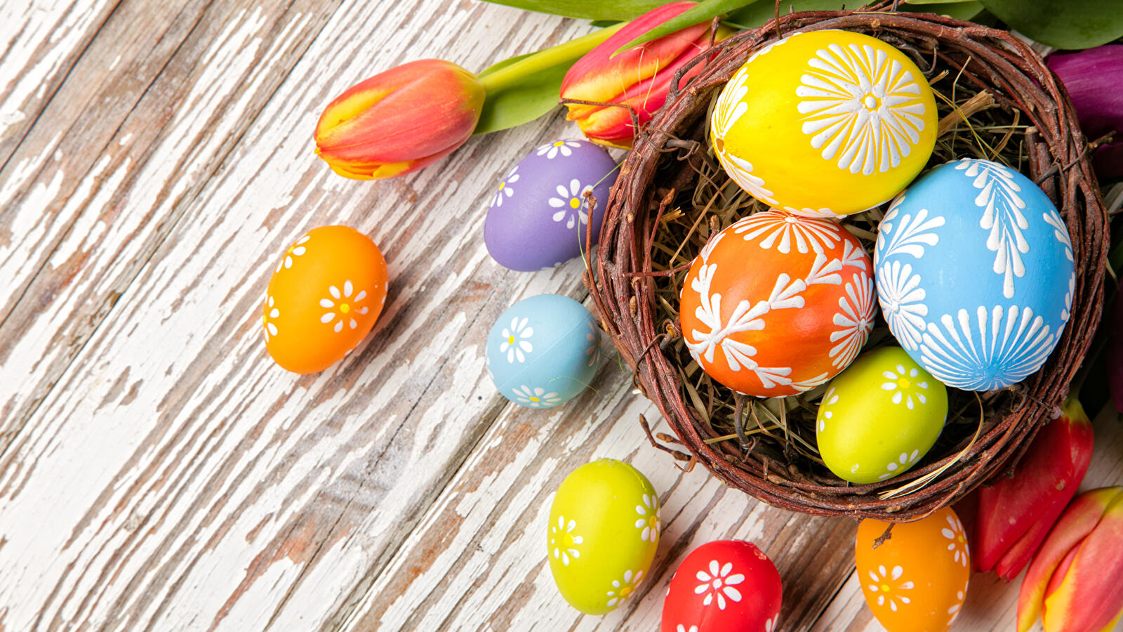 Wallpapers easter eggs holiday easter on the desktop