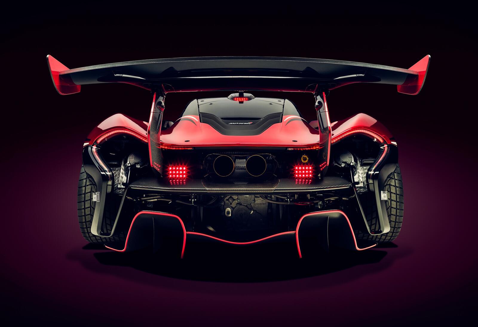 Wallpapers Mclaren P1 cars view from behind on the desktop