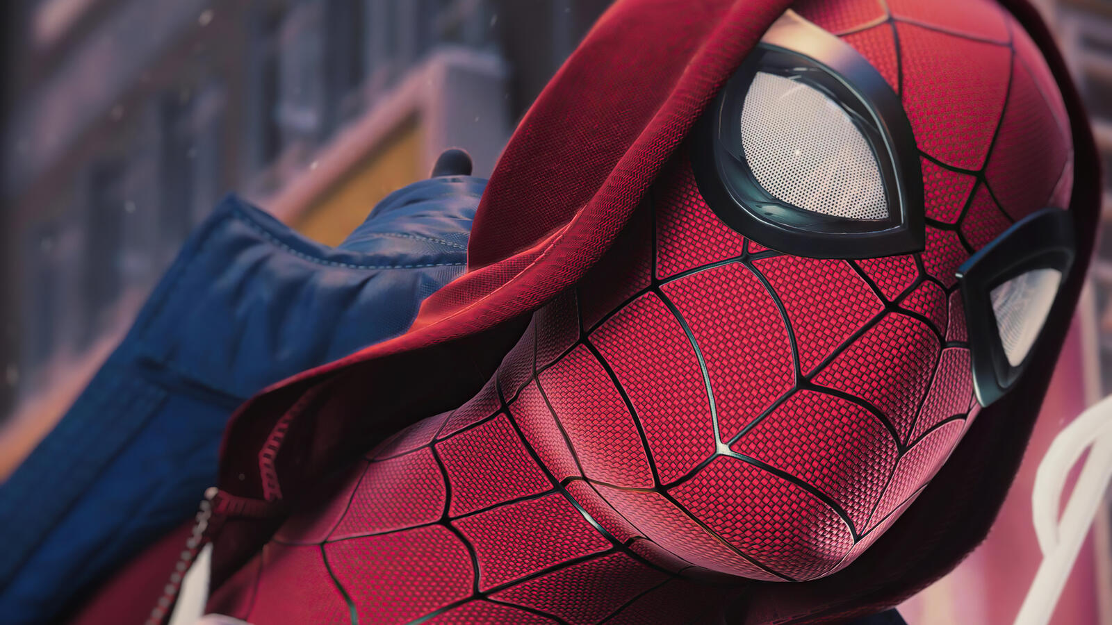 Wallpapers spider man close-up superheroes on the desktop