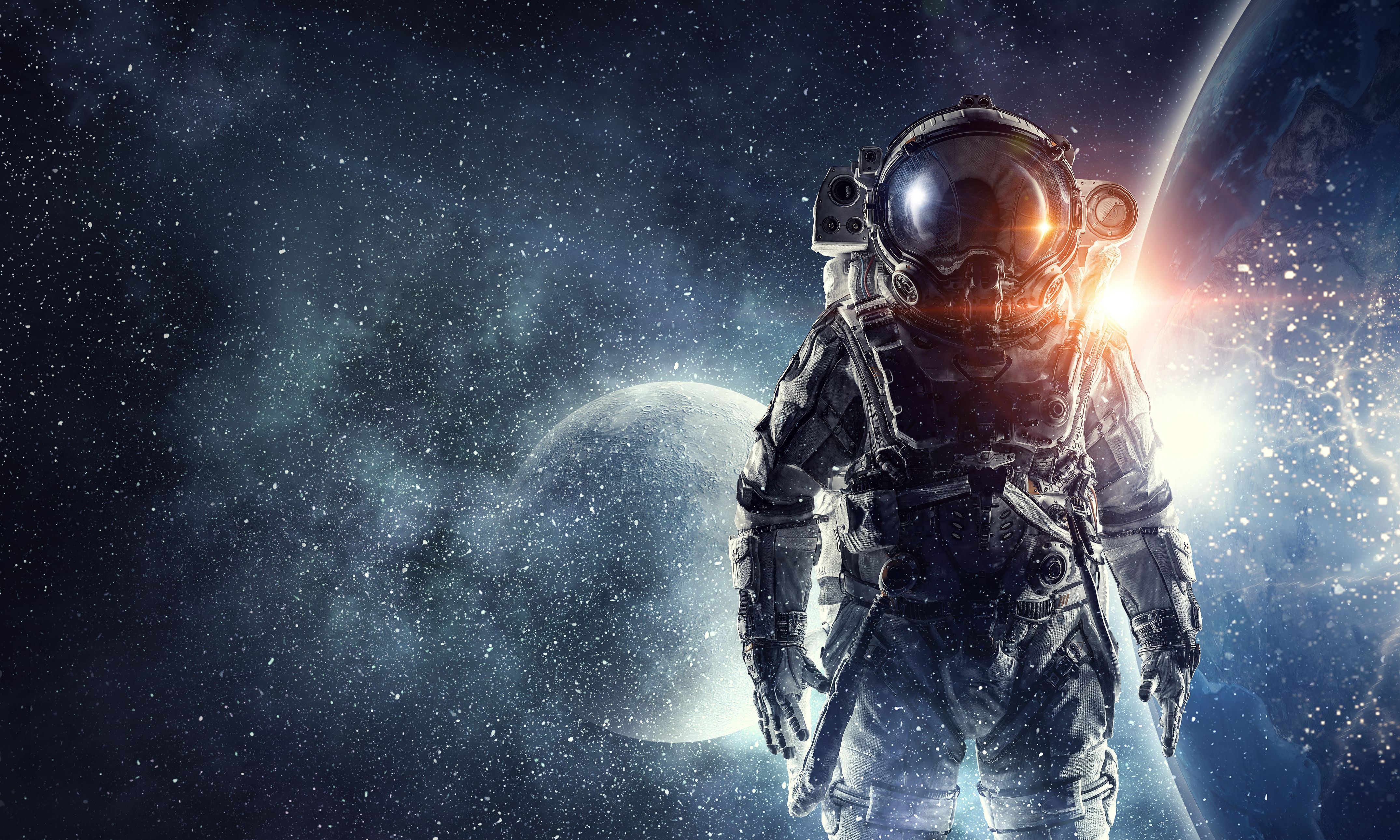 Фото космонавт скафандр звезда - бесплатные картинки на Fonwall