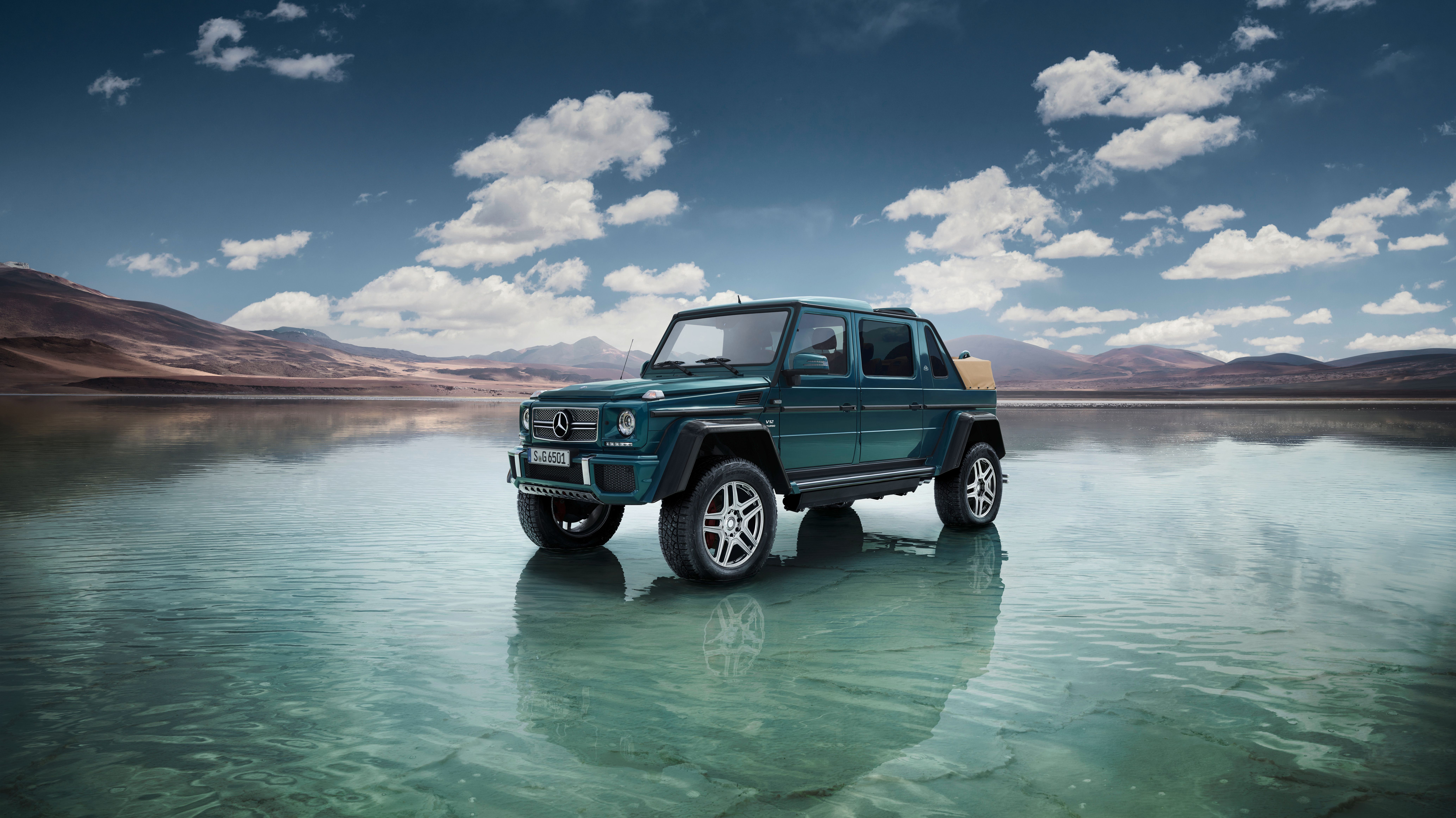 Wallpapers Mercedes-Maybach G 650 Landaulet 2017 view from front front of on the desktop