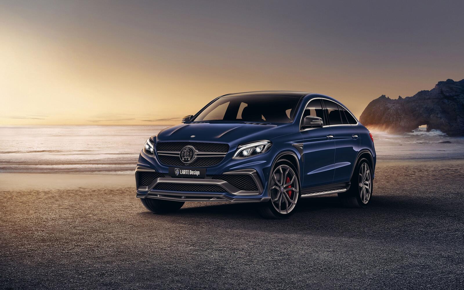 Wallpapers mercedes benz gle blue cars on the desktop