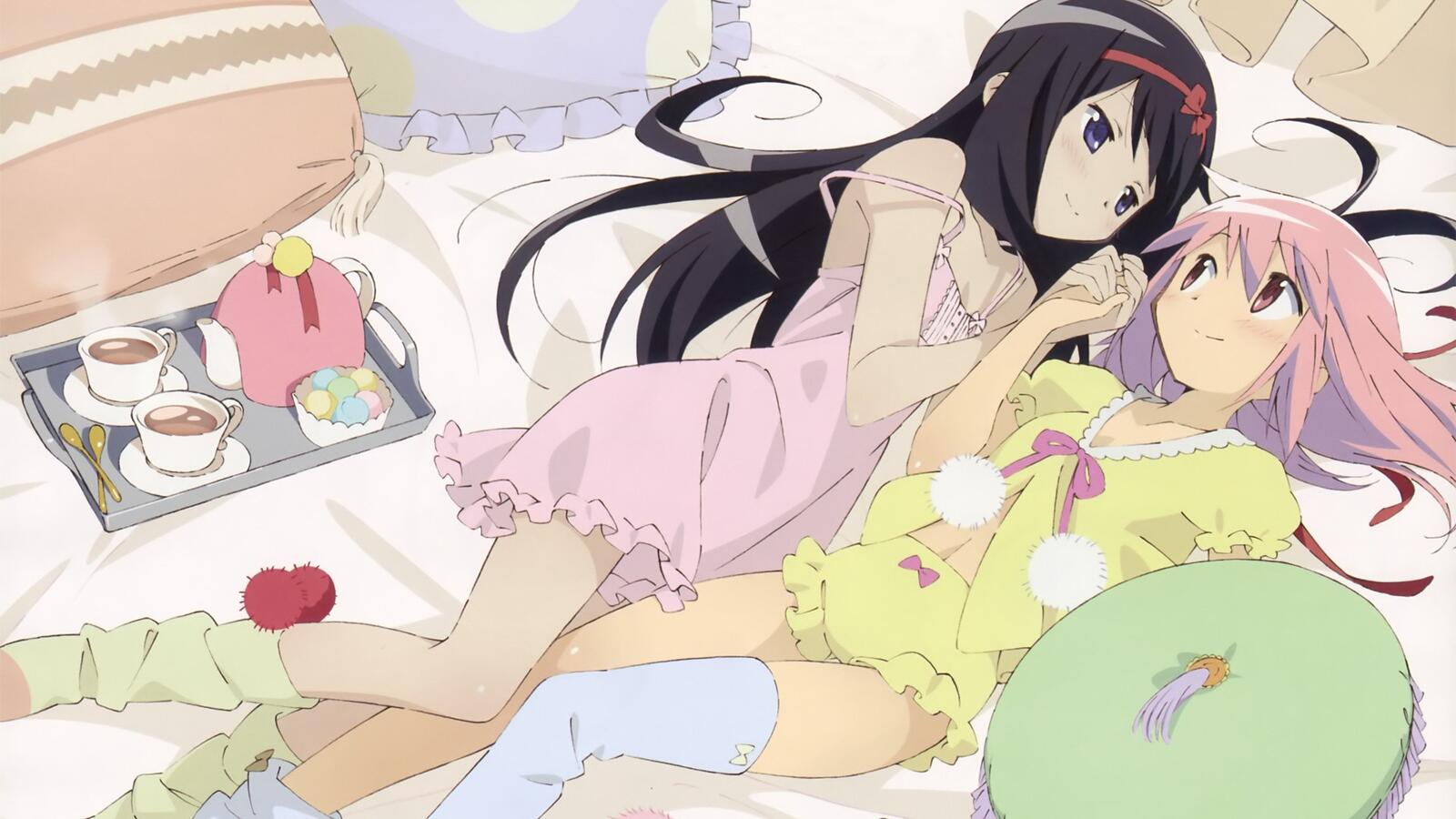 Wallpapers illustration an anime anime girls on the desktop