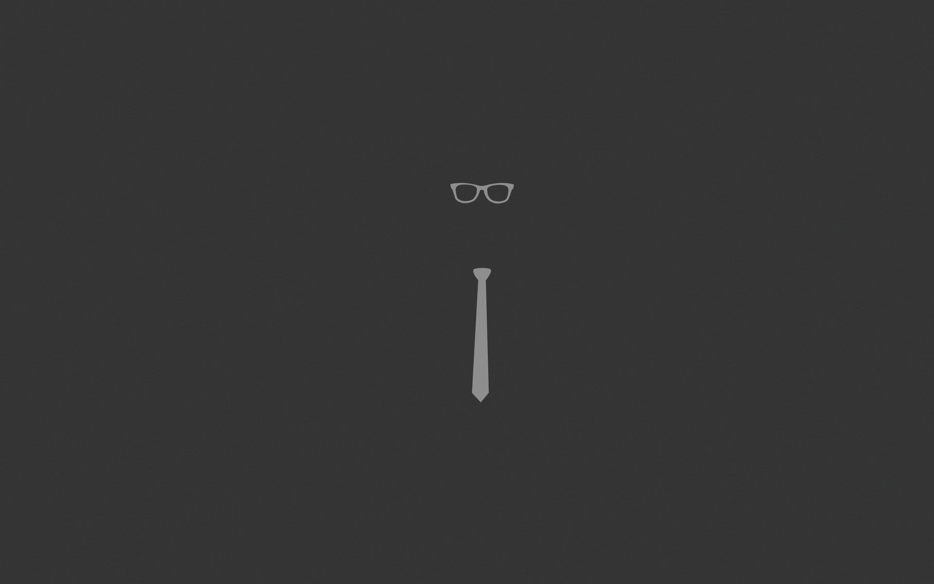 Wallpapers tie glasses graphic on the desktop