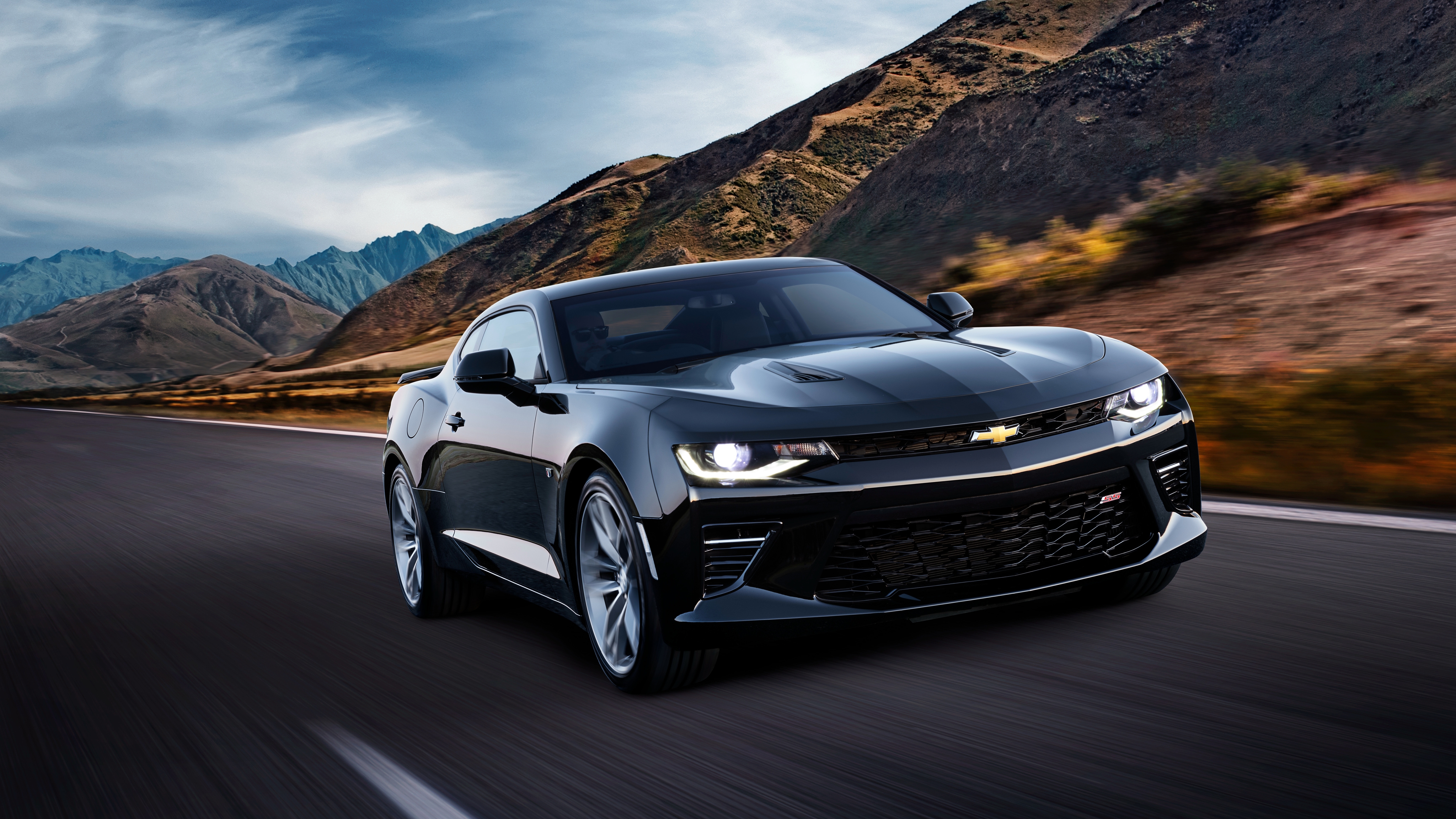 Wallpapers muscle cars road chevrolet camaro 2018 on the desktop