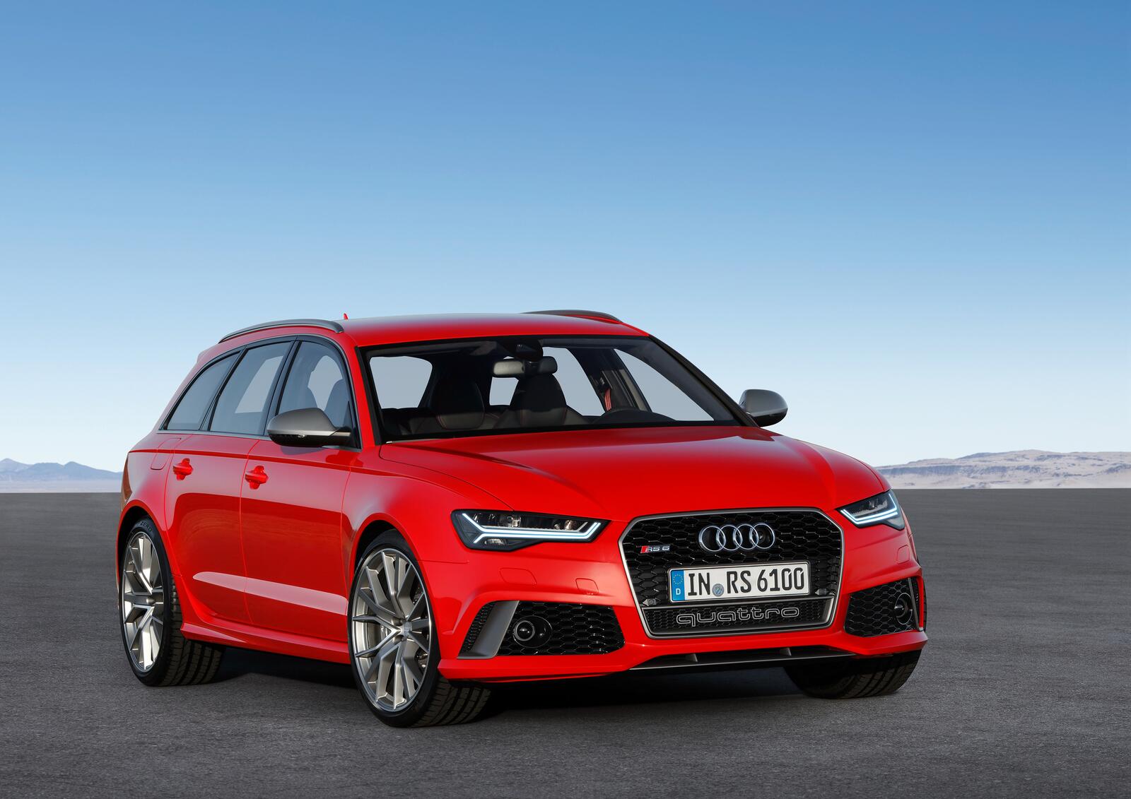 Wallpapers audi rs6 cars red on the desktop